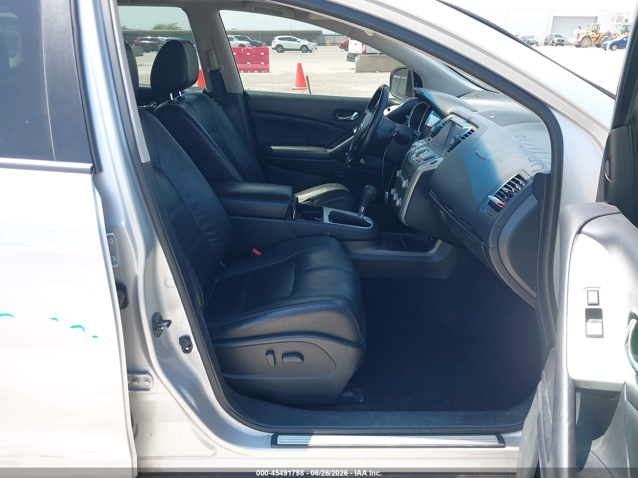 2014 Nissan Murano Sl Silver vin: JN8AZ1MU4EW400293