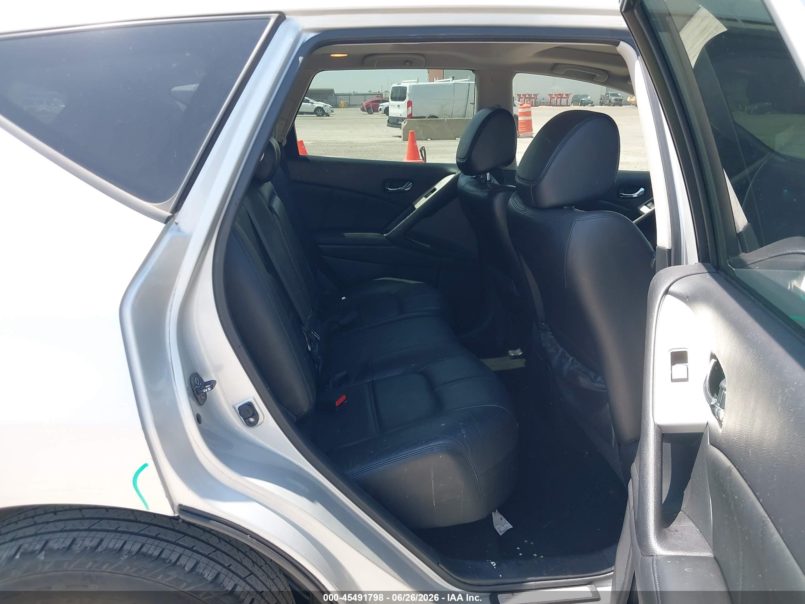 2014 Nissan Murano Sl Silver vin: JN8AZ1MU4EW400293