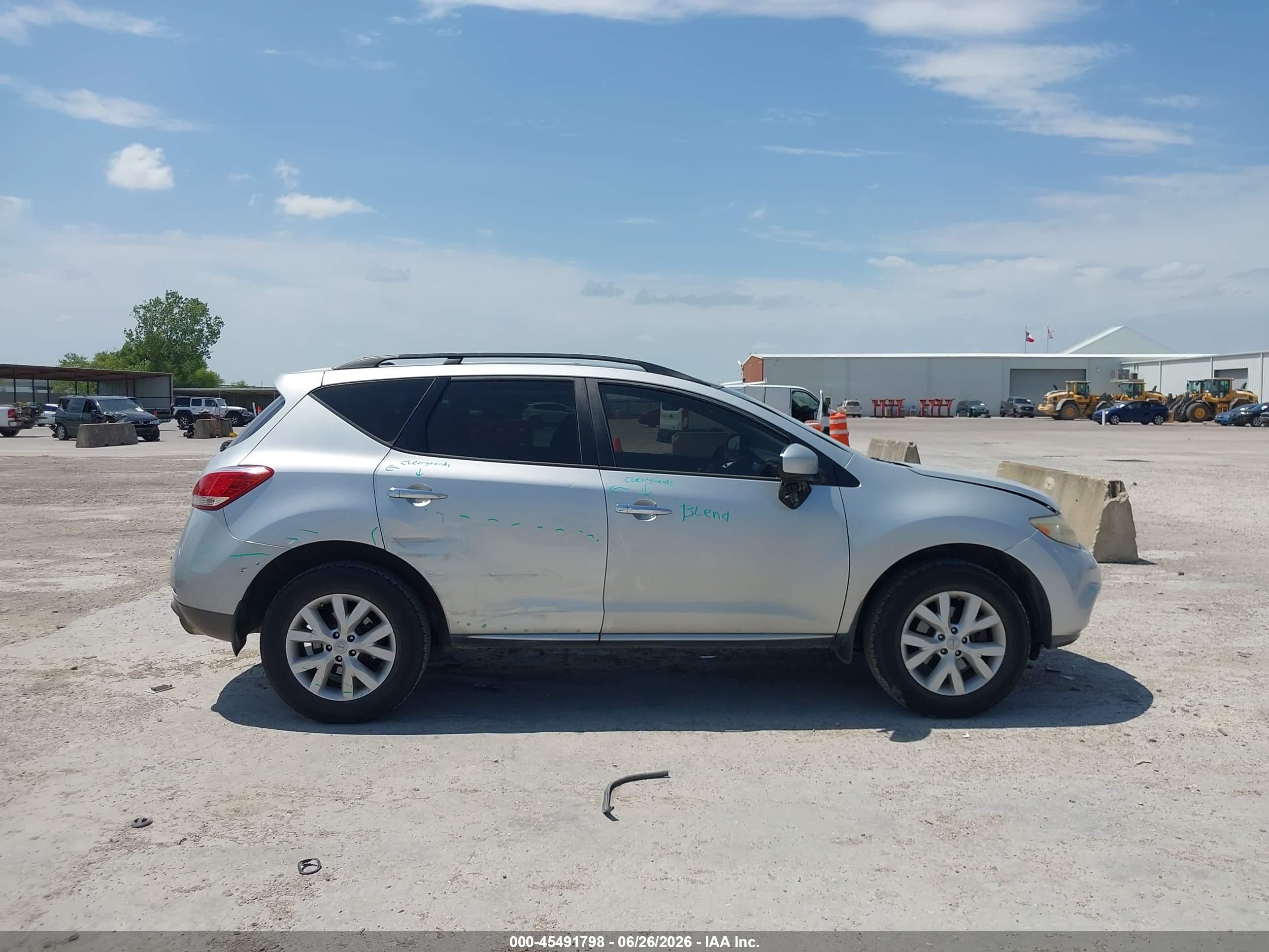 2014 Nissan Murano Sl Silver vin: JN8AZ1MU4EW400293