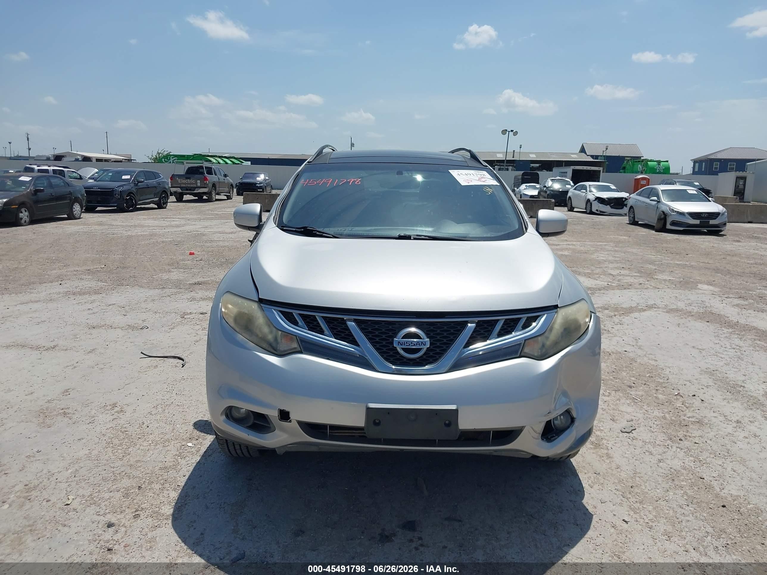 2014 Nissan Murano Sl Silver vin: JN8AZ1MU4EW400293