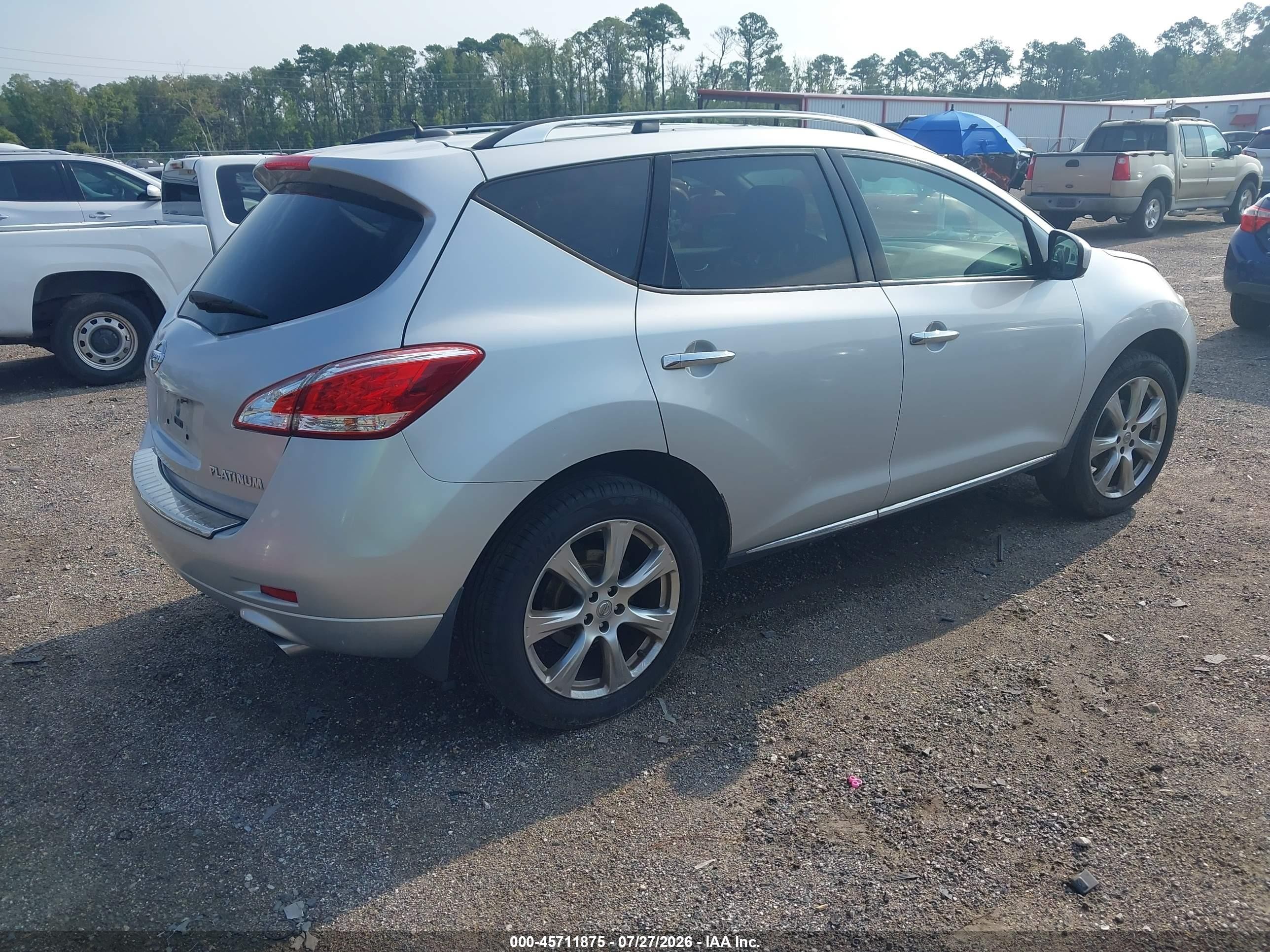 2014 Nissan Murano Le Gray vin: JN8AZ1MU4EW403842