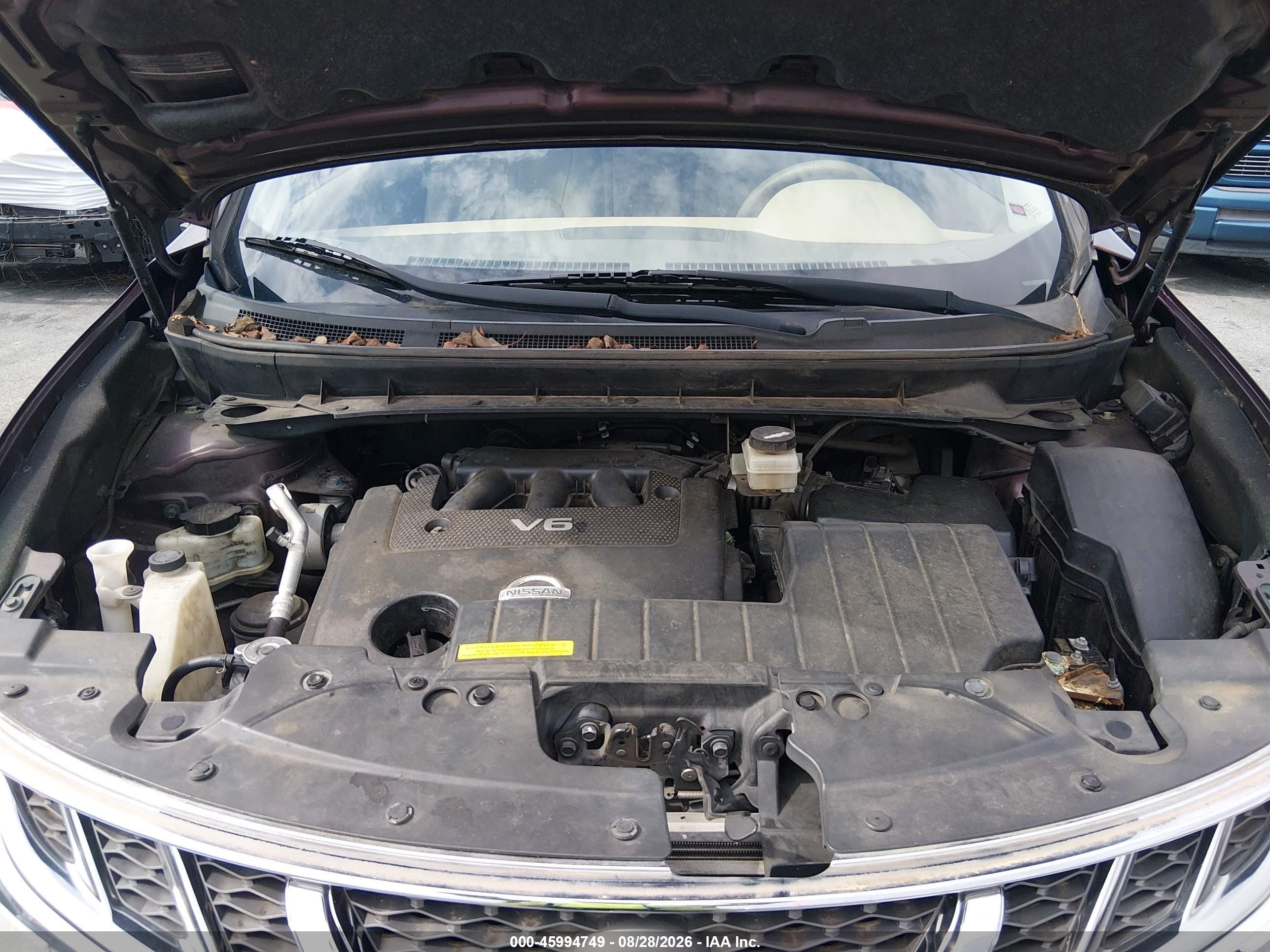 2014 Nissan Murano Sl Maroon vin: JN8AZ1MU4EW403937