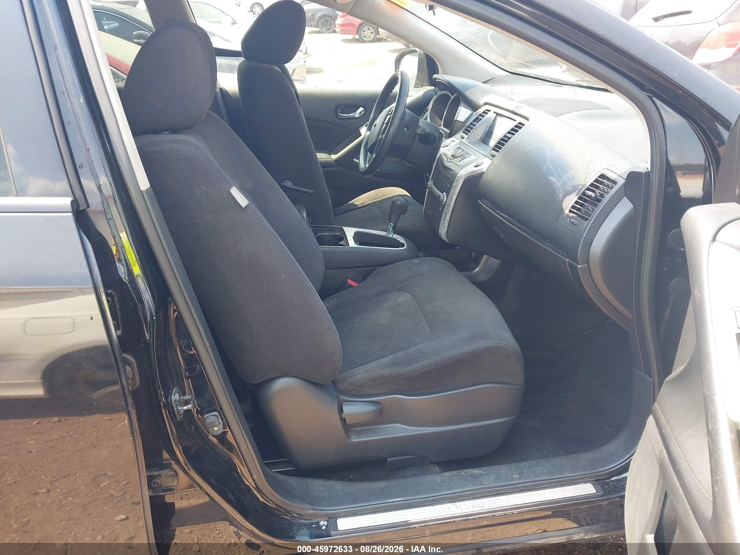 2014 Nissan Murano Le/s/sl/sv Black vin: JN8AZ1MU4EW407891
