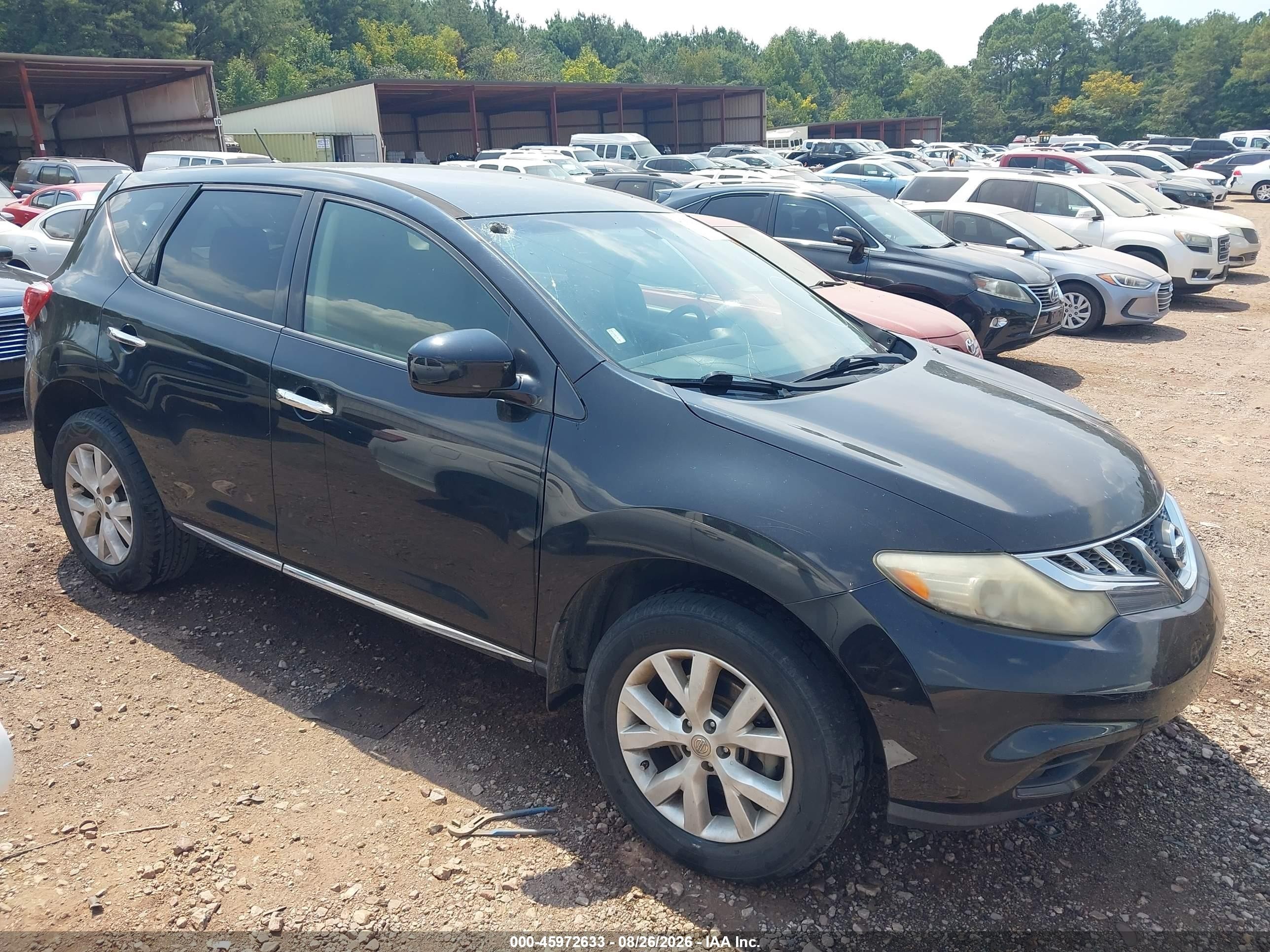 2014 Nissan Murano Le/s/sl/sv Black vin: JN8AZ1MU4EW407891