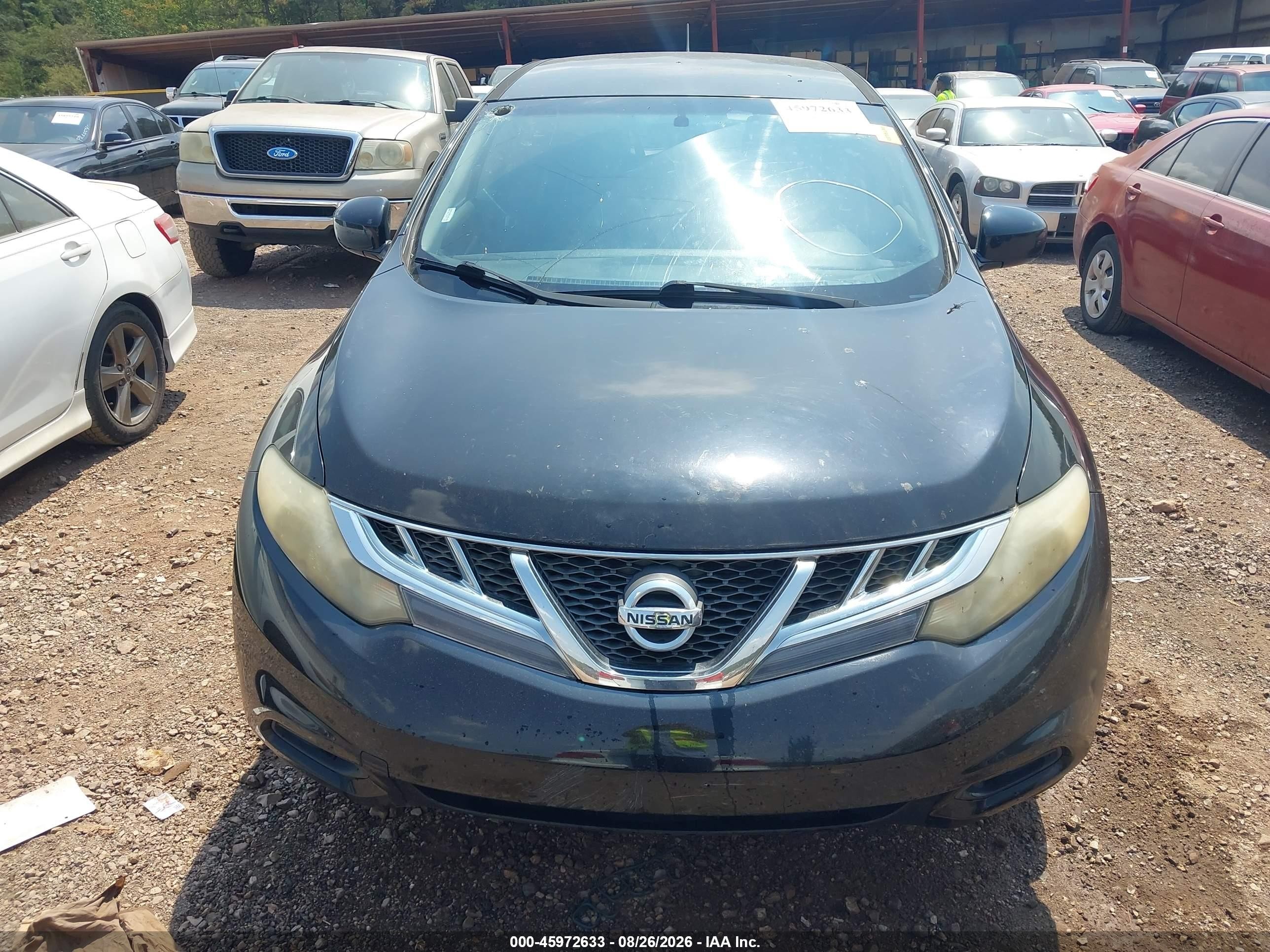 2014 Nissan Murano Le/s/sl/sv Black vin: JN8AZ1MU4EW407891