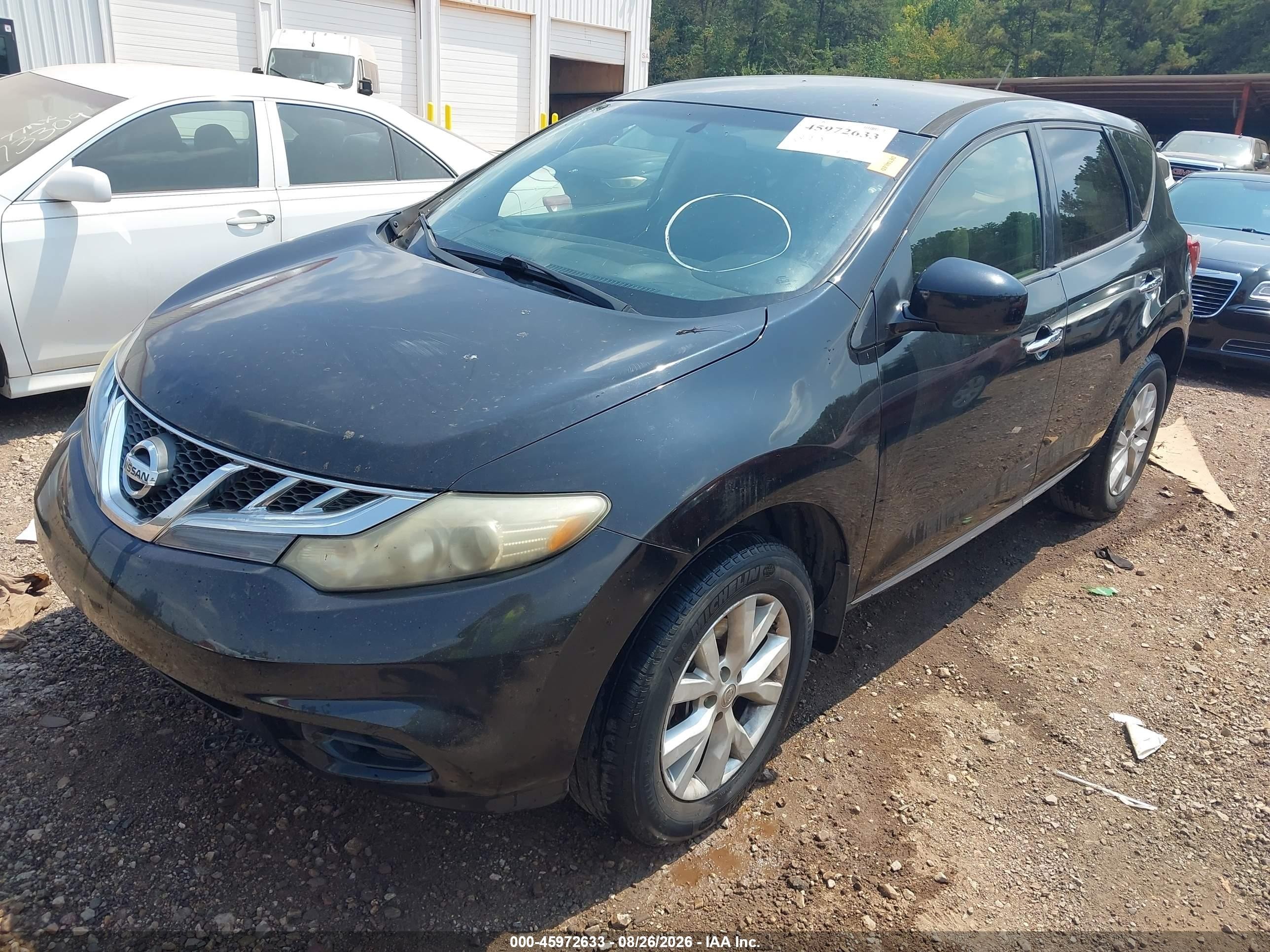 2014 Nissan Murano Le/s/sl/sv Black vin: JN8AZ1MU4EW407891