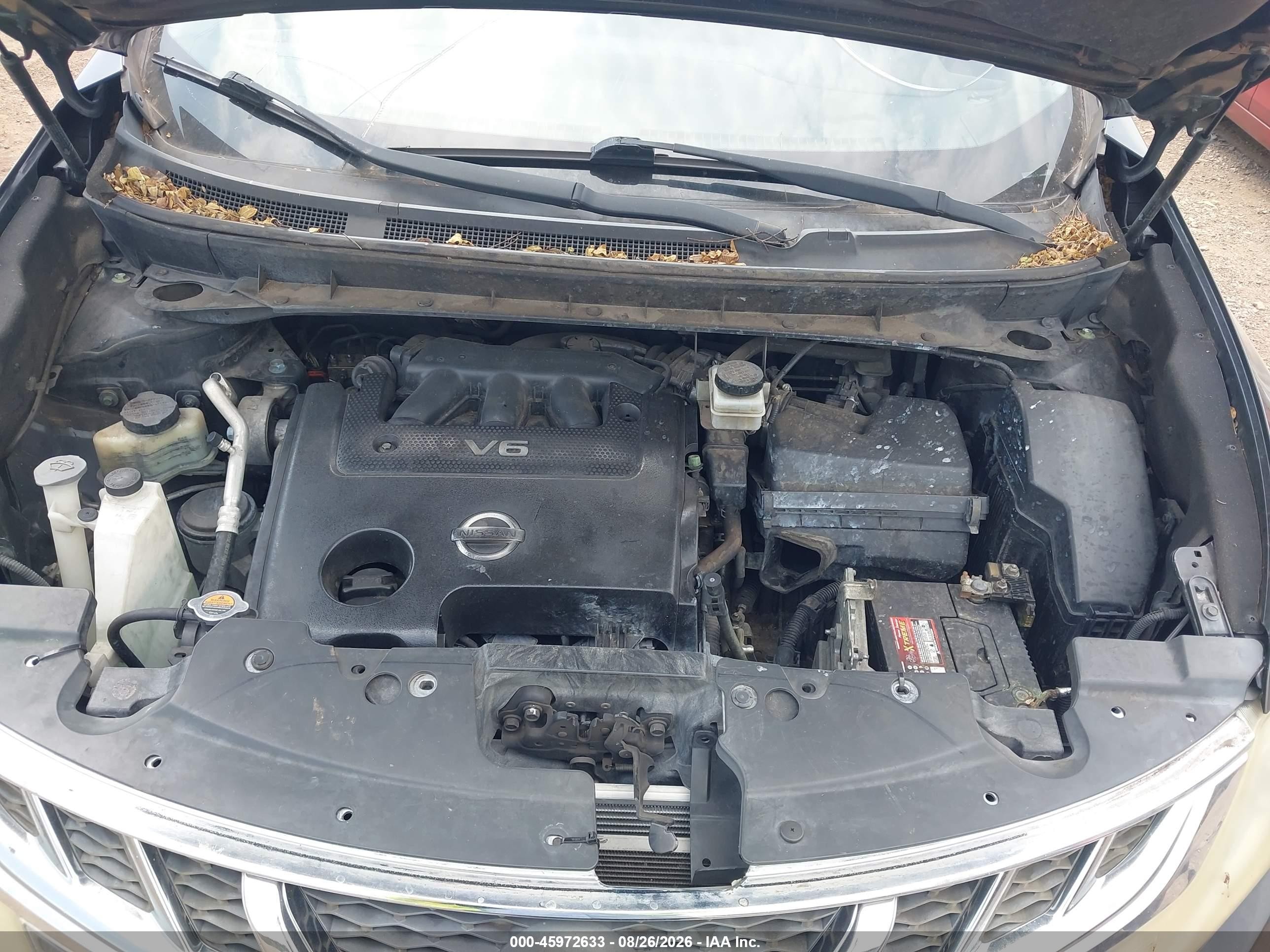 2014 Nissan Murano Le/s/sl/sv Black vin: JN8AZ1MU4EW407891