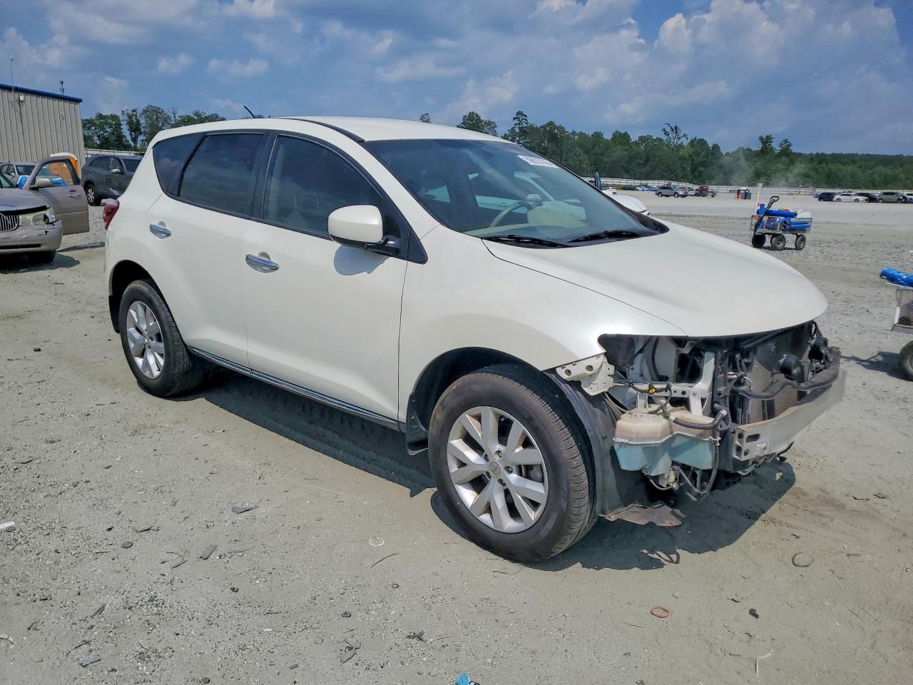 2014 Nissan Murano S White vin: JN8AZ1MU4EW415649