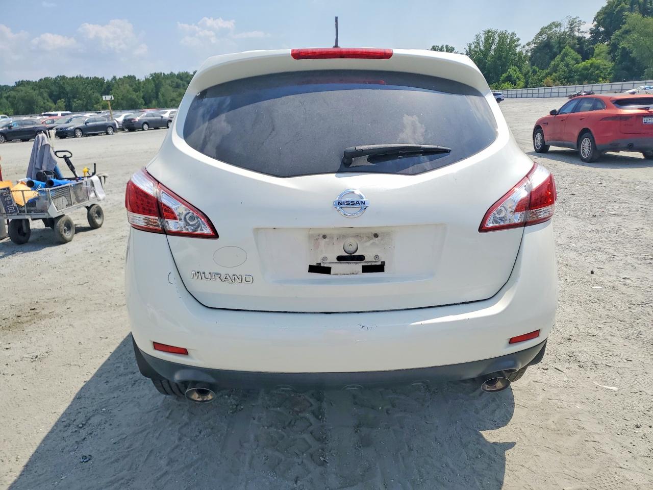 2014 Nissan Murano S White vin: JN8AZ1MU4EW415649
