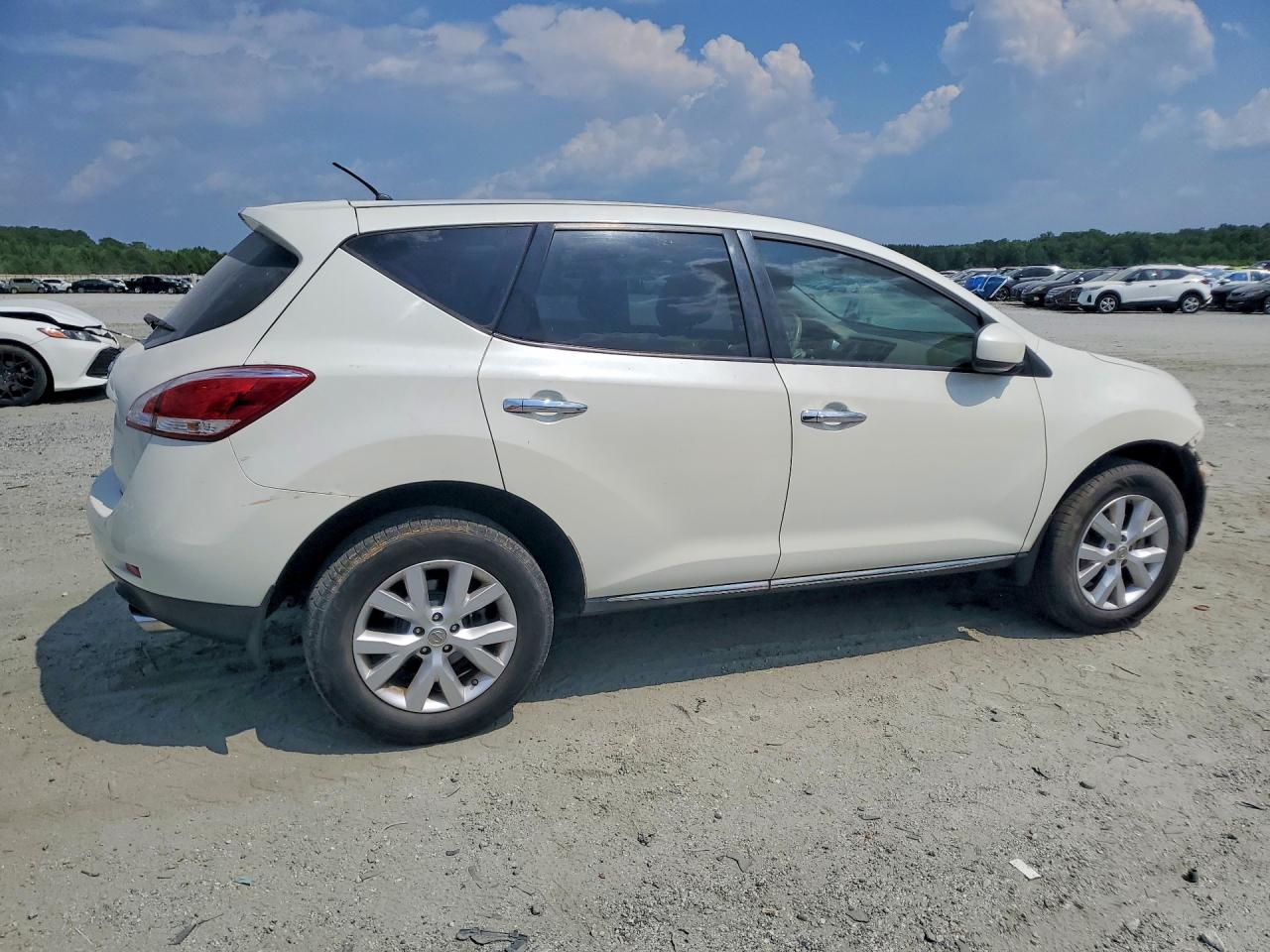 2014 Nissan Murano S White vin: JN8AZ1MU4EW415649