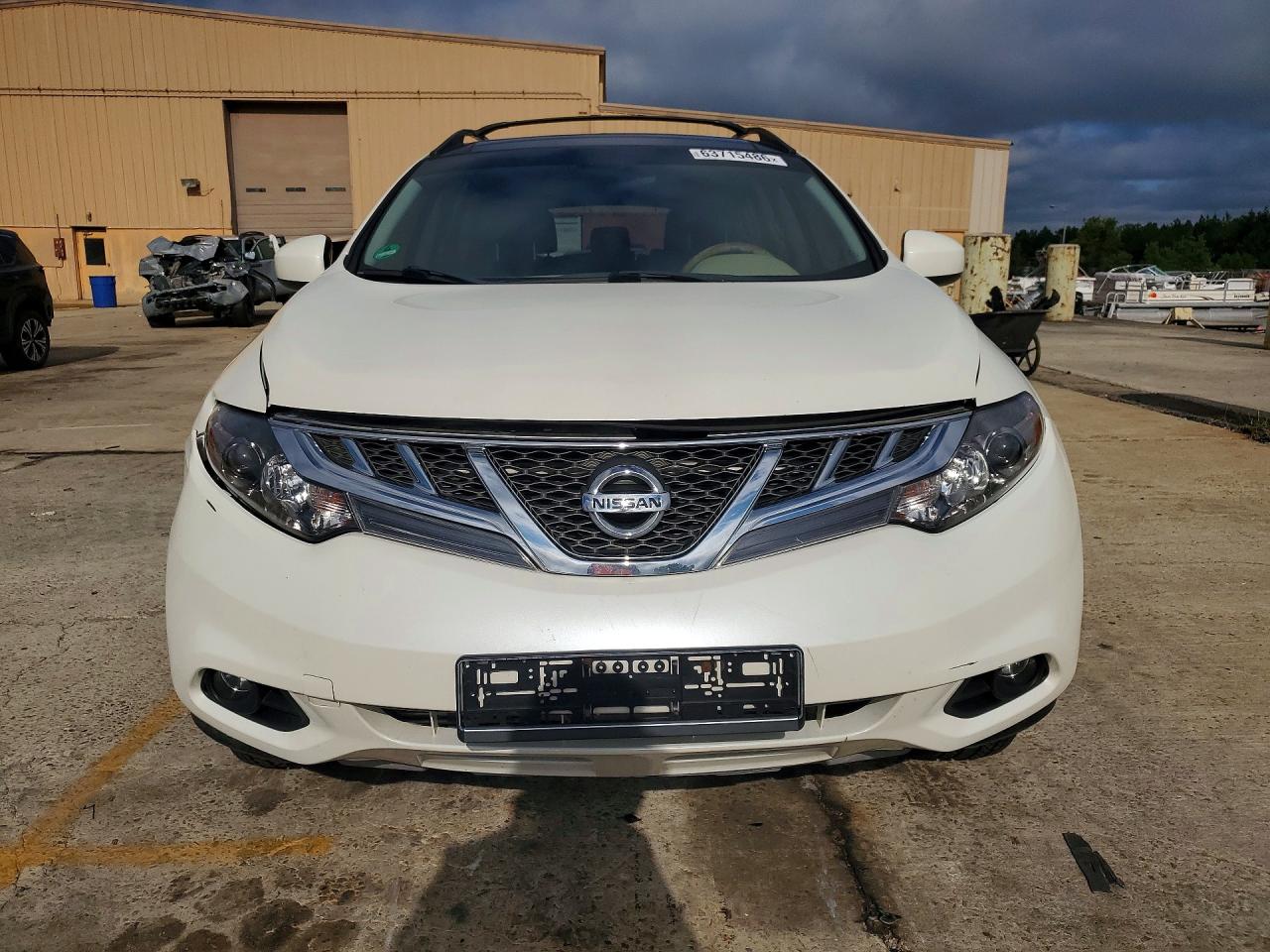 2014 Nissan Murano S White vin: JN8AZ1MU4EW415747
