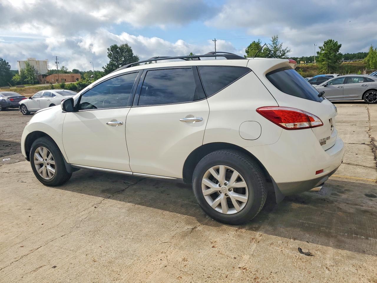 2014 Nissan Murano S White vin: JN8AZ1MU4EW415747