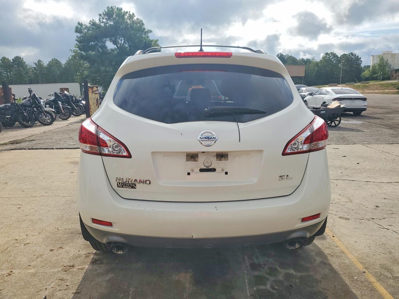 2014 Nissan Murano S White vin: JN8AZ1MU4EW415747