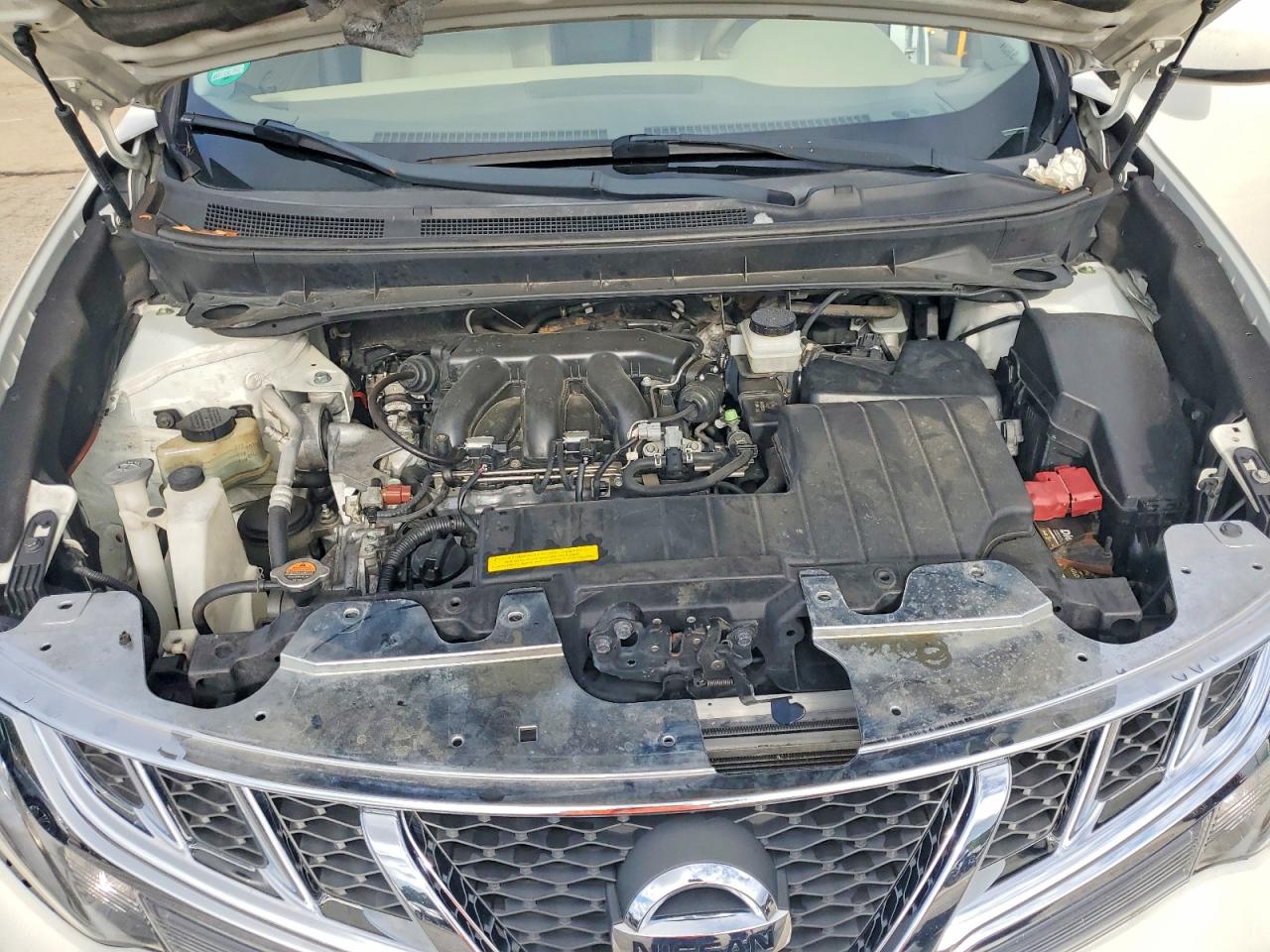 2014 Nissan Murano S White vin: JN8AZ1MU4EW415747