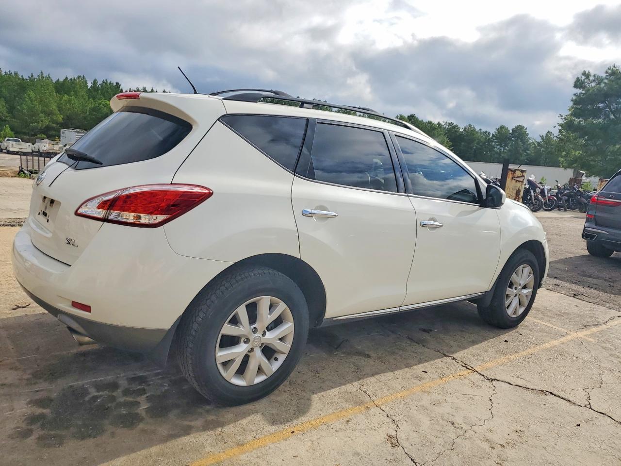 2014 Nissan Murano S White vin: JN8AZ1MU4EW415747