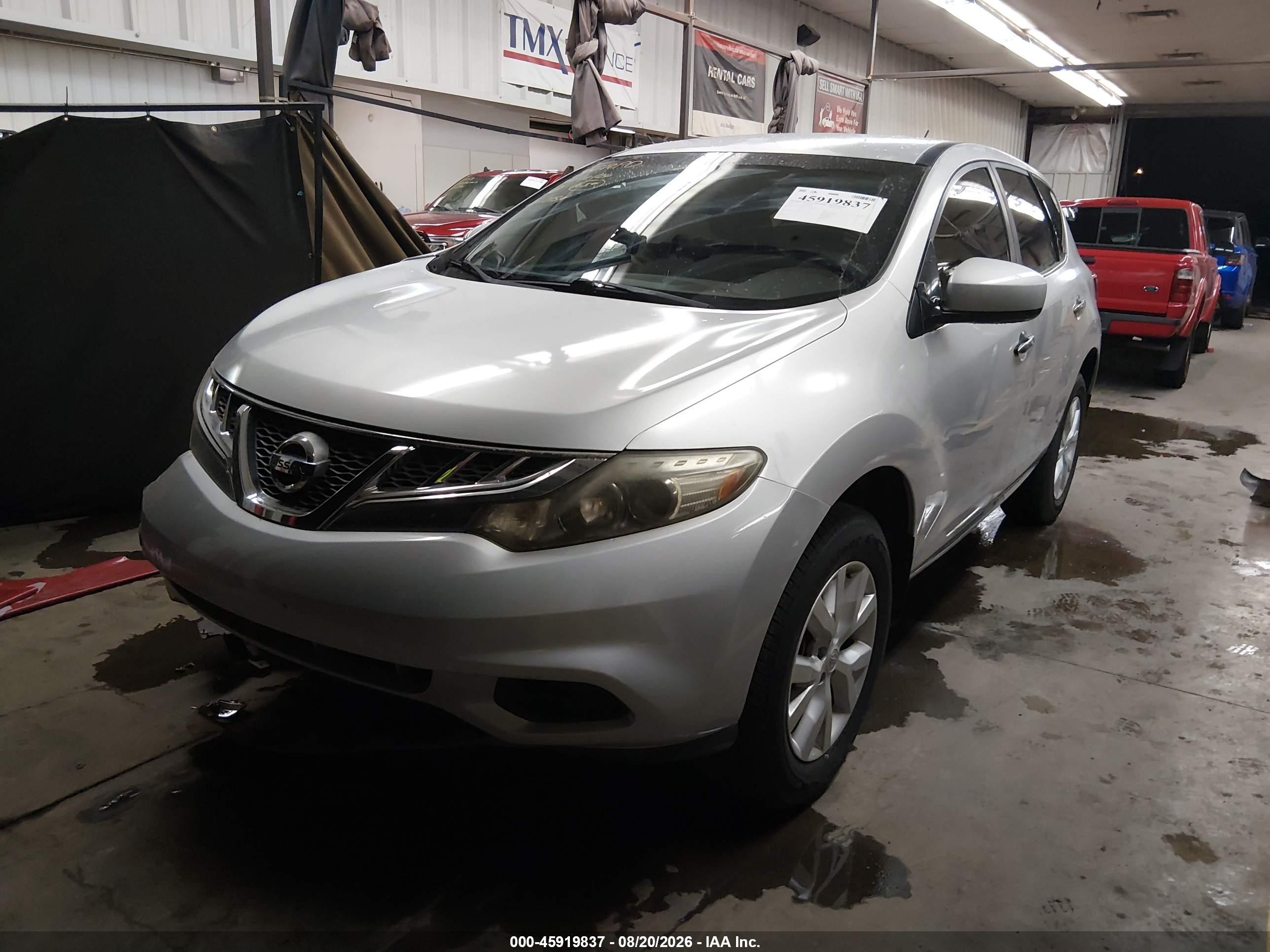2014 Nissan Murano S Silver vin: JN8AZ1MU4EW422150