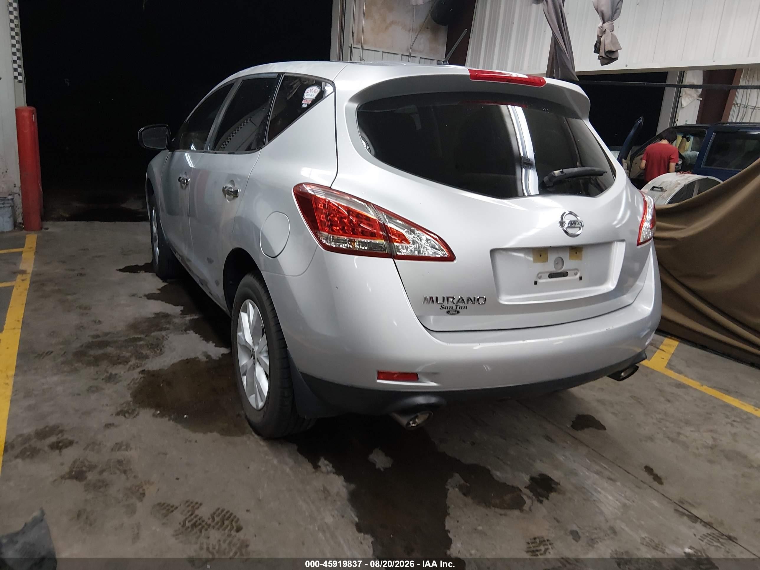 2014 Nissan Murano S Silver vin: JN8AZ1MU4EW422150
