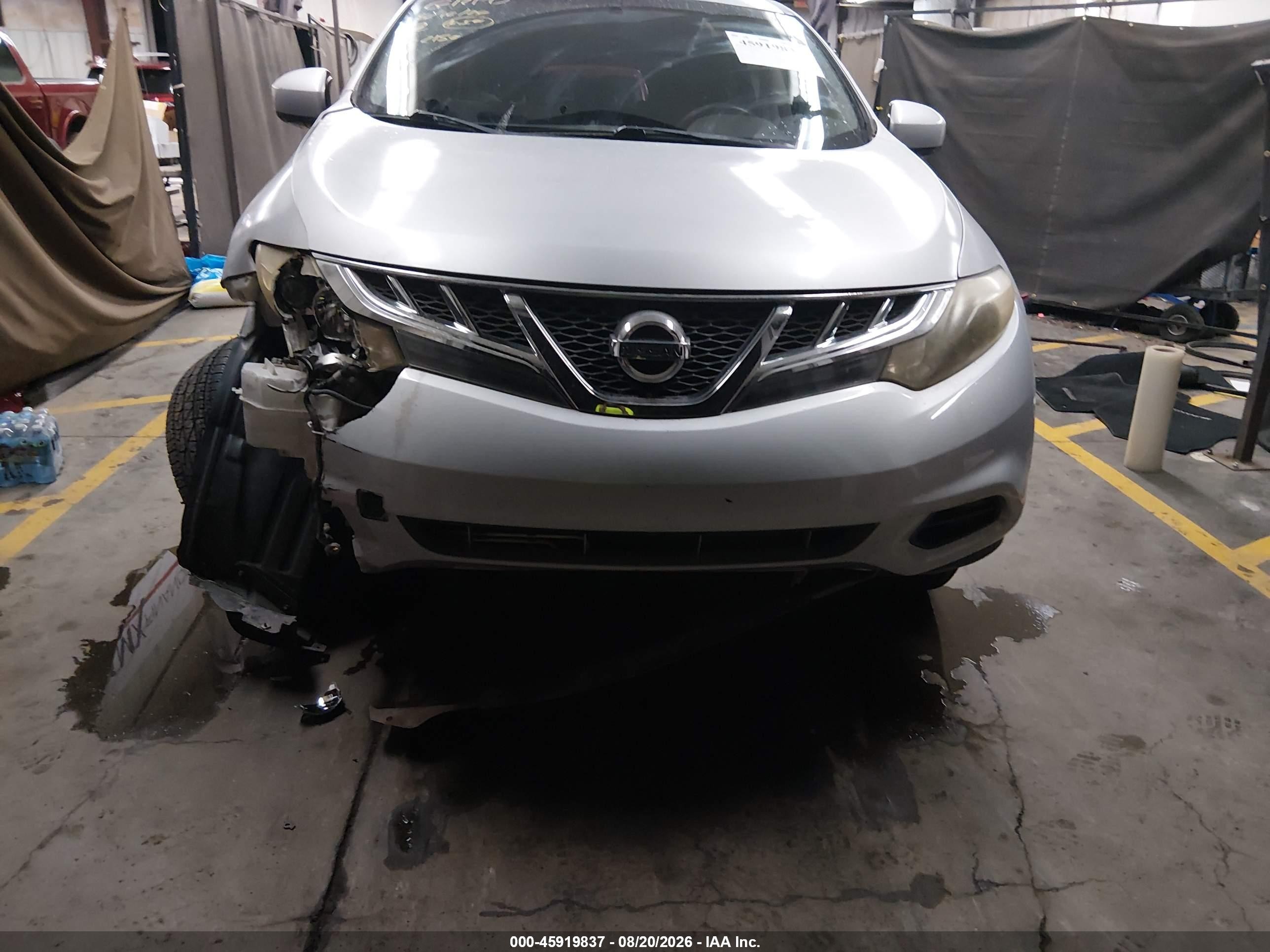2014 Nissan Murano S Silver vin: JN8AZ1MU4EW422150