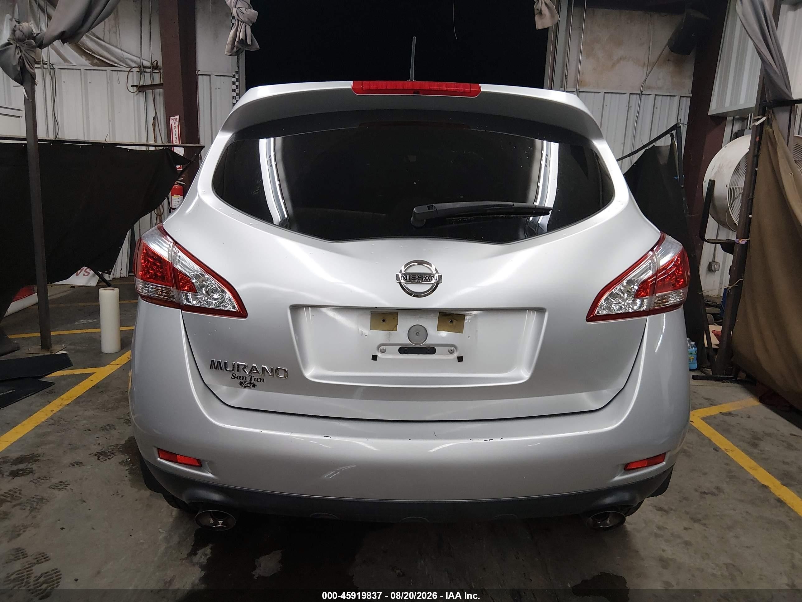2014 Nissan Murano S Silver vin: JN8AZ1MU4EW422150