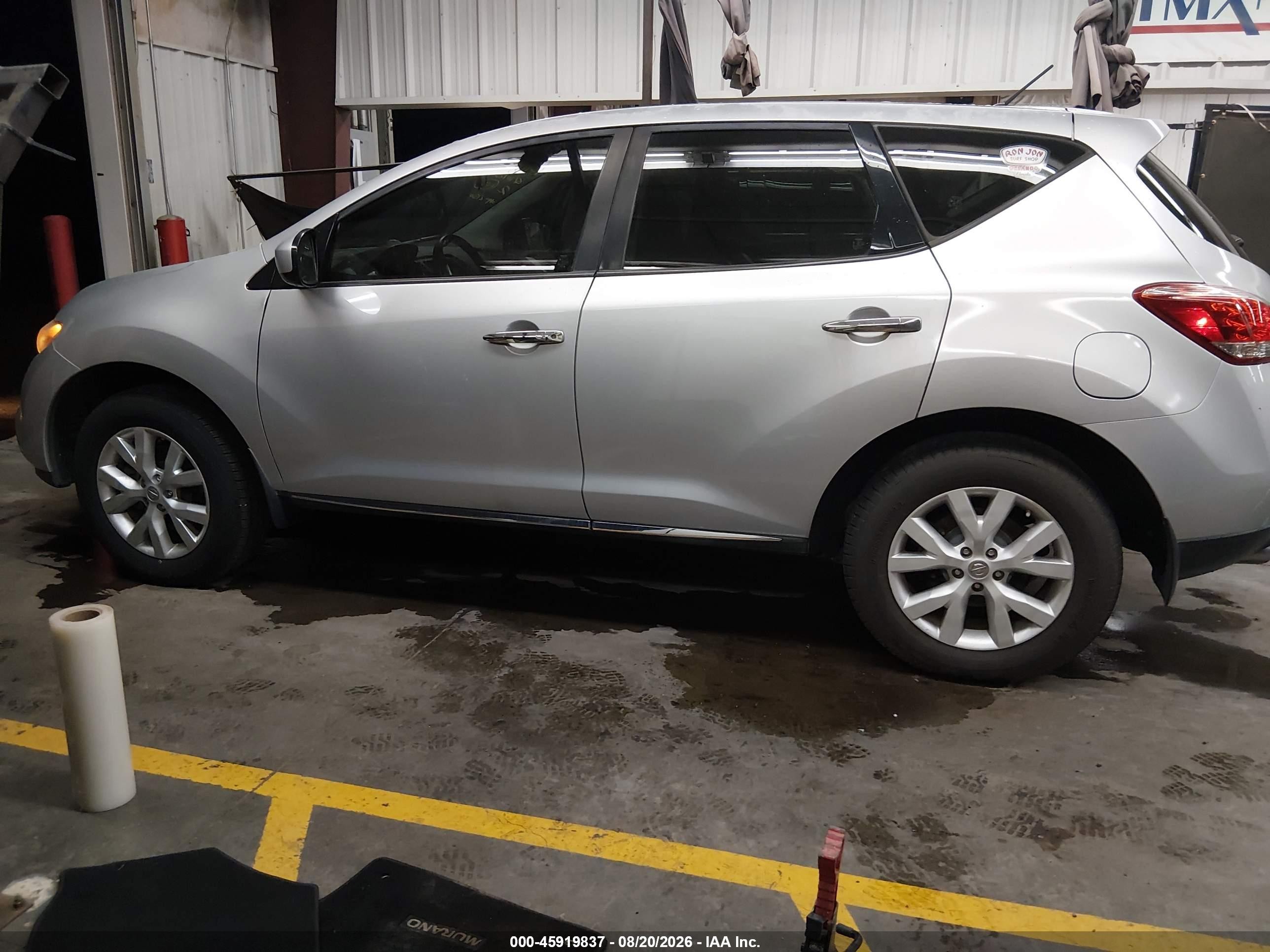 2014 Nissan Murano S Silver vin: JN8AZ1MU4EW422150