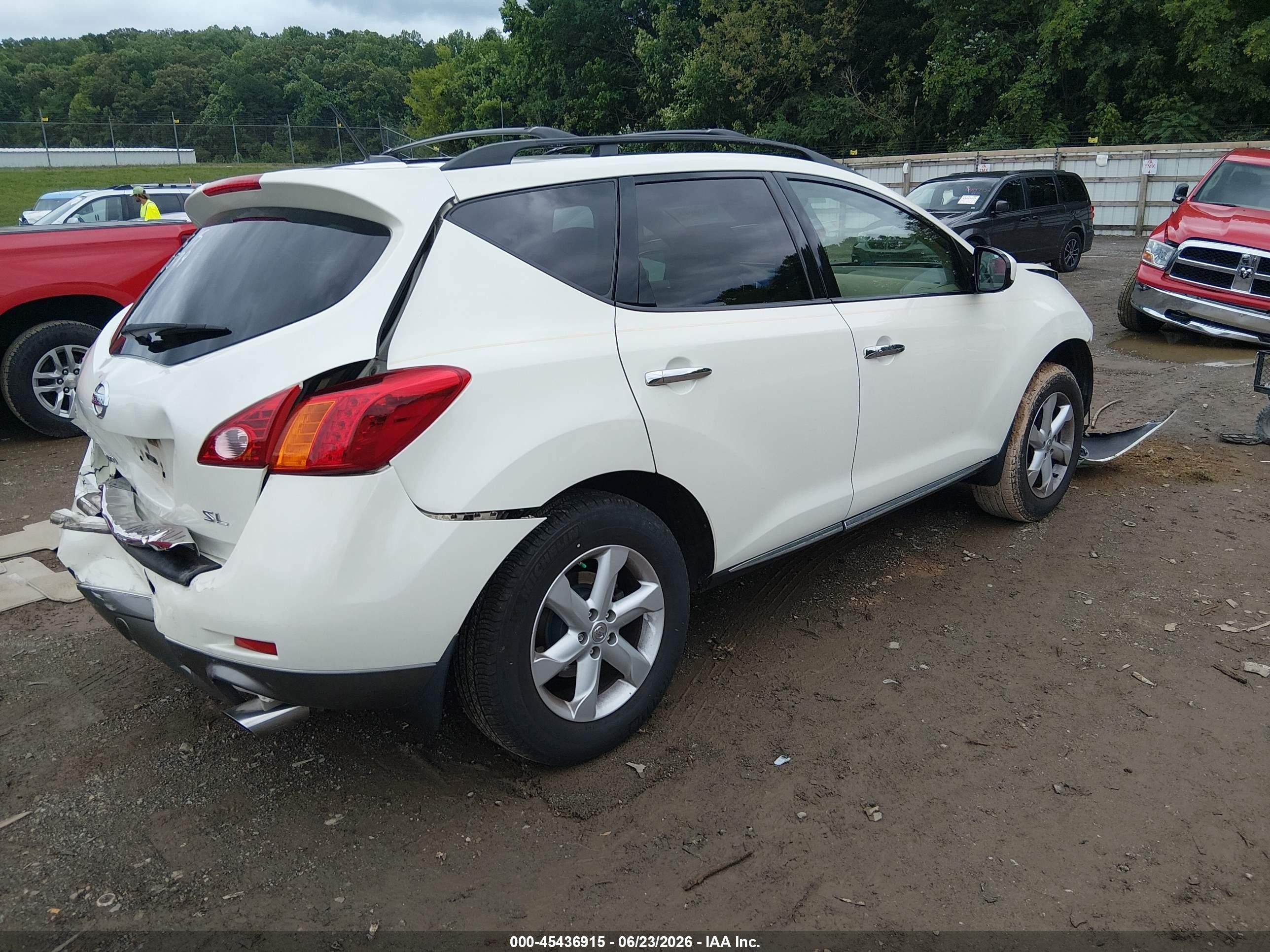 2010 Nissan Murano Sl Белый vin: JN8AZ1MU5AW018879