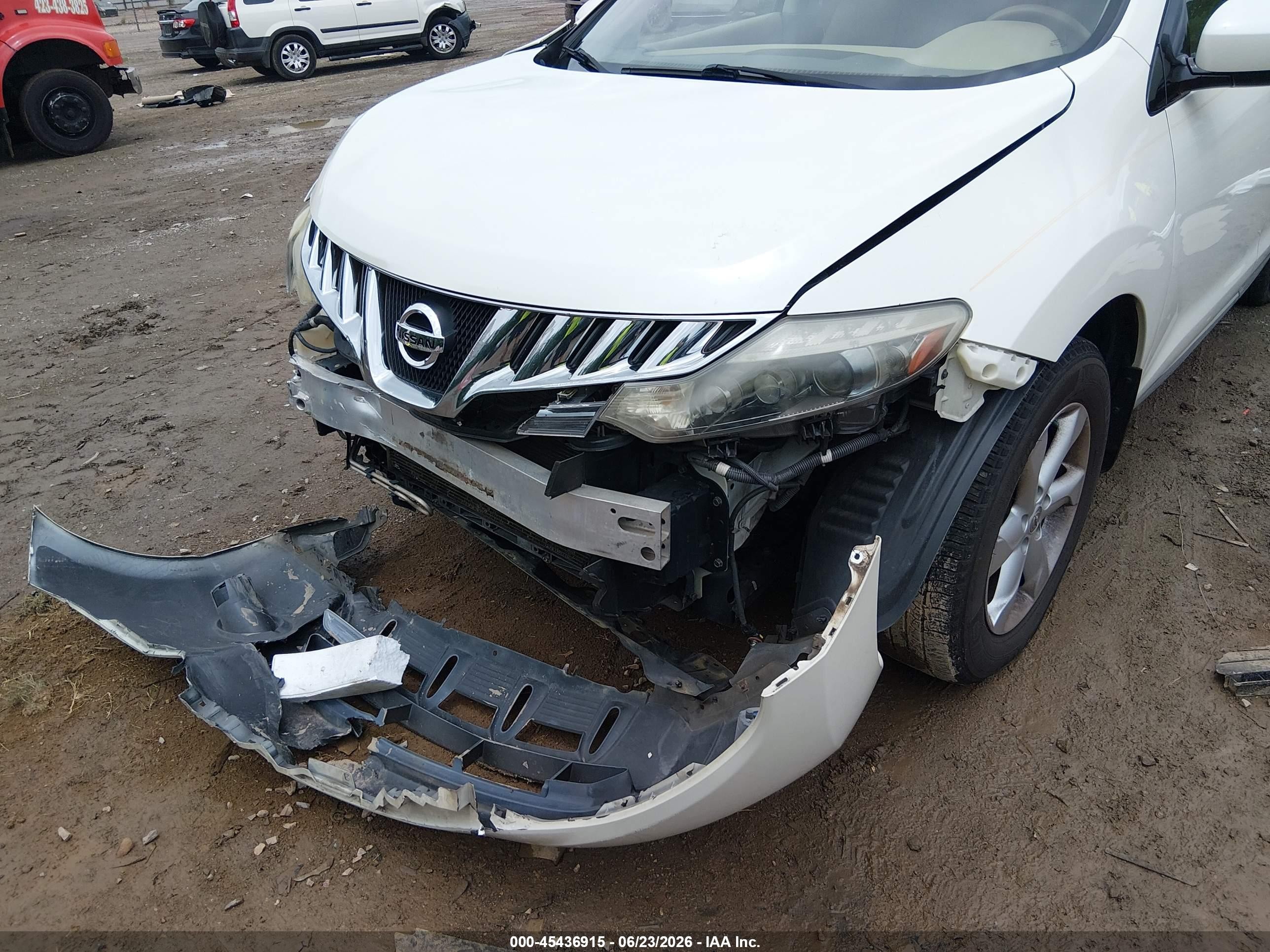 2010 Nissan Murano Sl Белый vin: JN8AZ1MU5AW018879