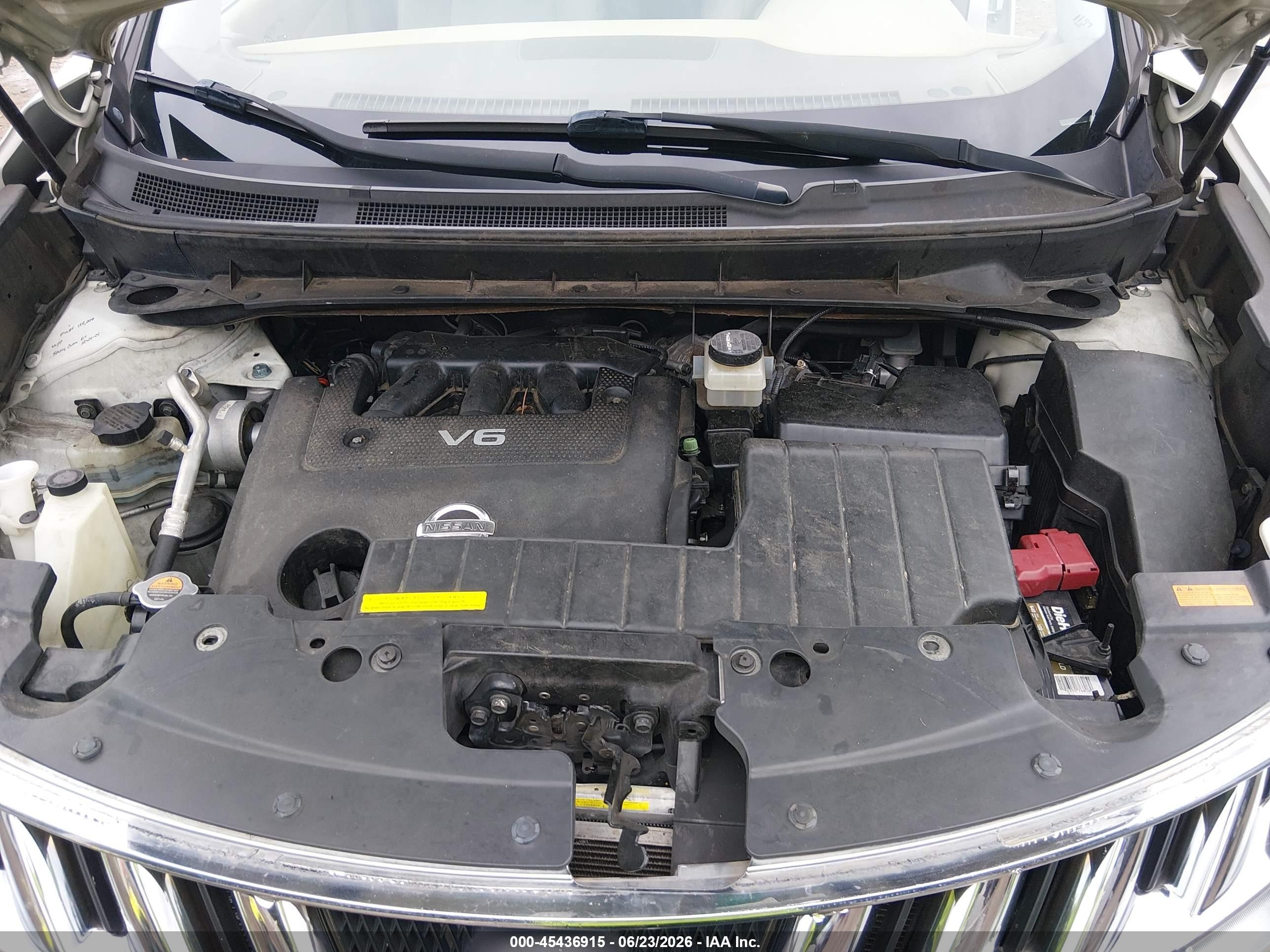 2010 Nissan Murano Sl Белый vin: JN8AZ1MU5AW018879
