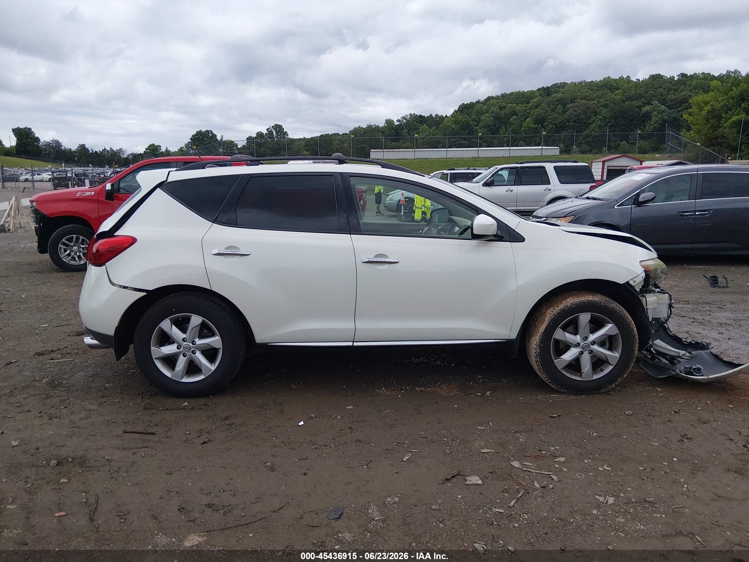 2010 Nissan Murano Sl Белый vin: JN8AZ1MU5AW018879