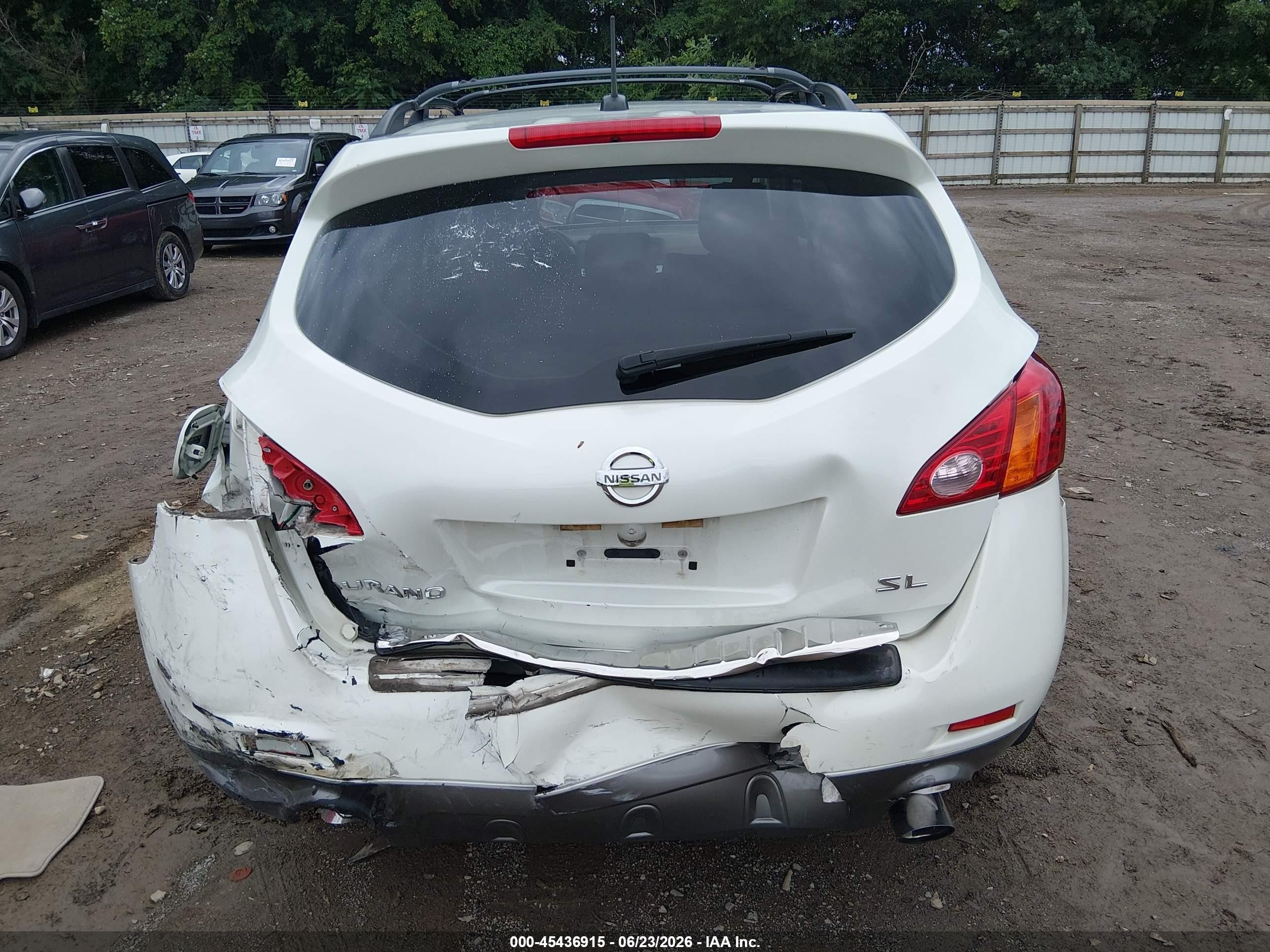 2010 Nissan Murano Sl Белый vin: JN8AZ1MU5AW018879
