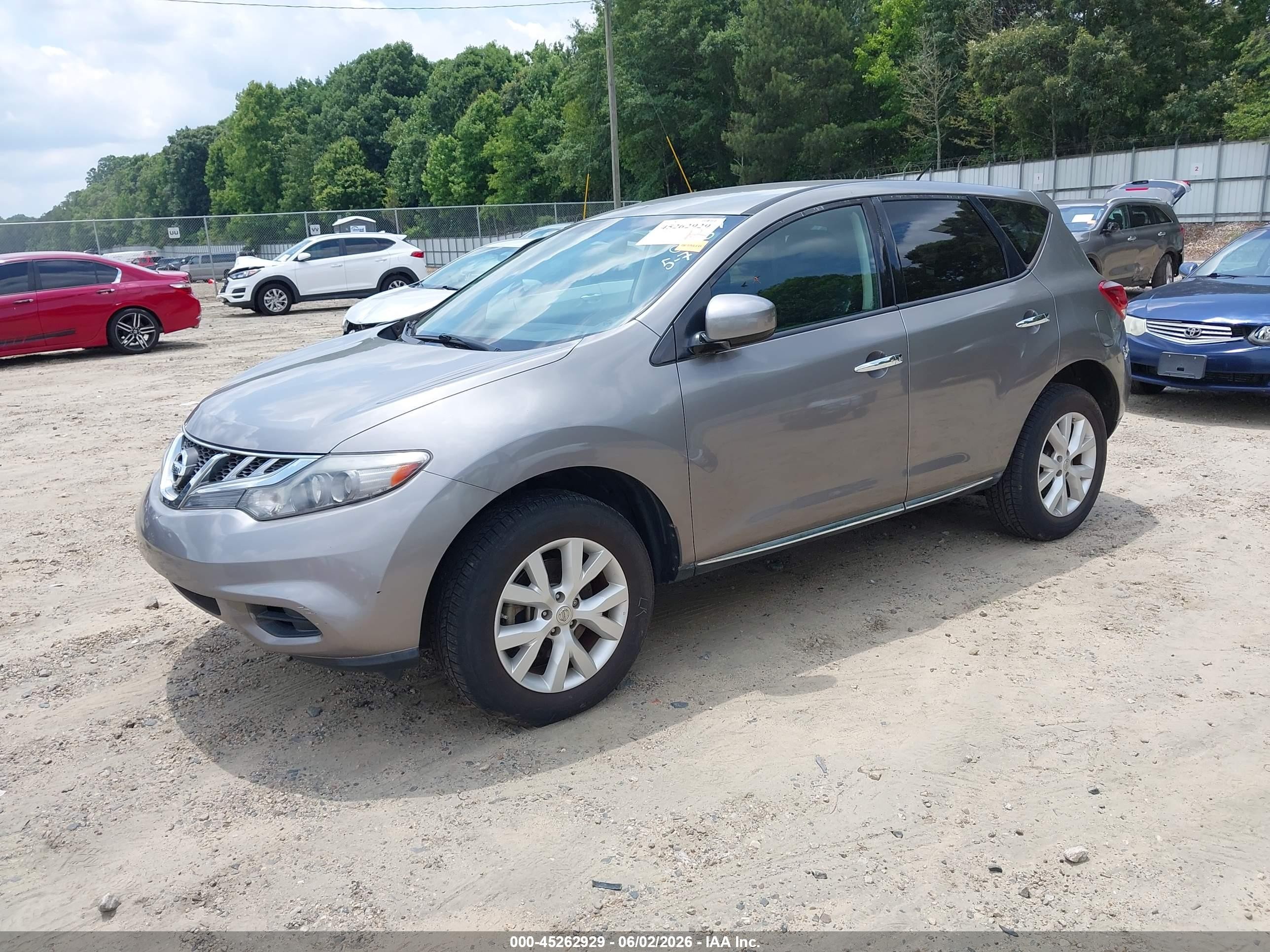 2011 Nissan Murano S Gray vin: JN8AZ1MU5BW056677