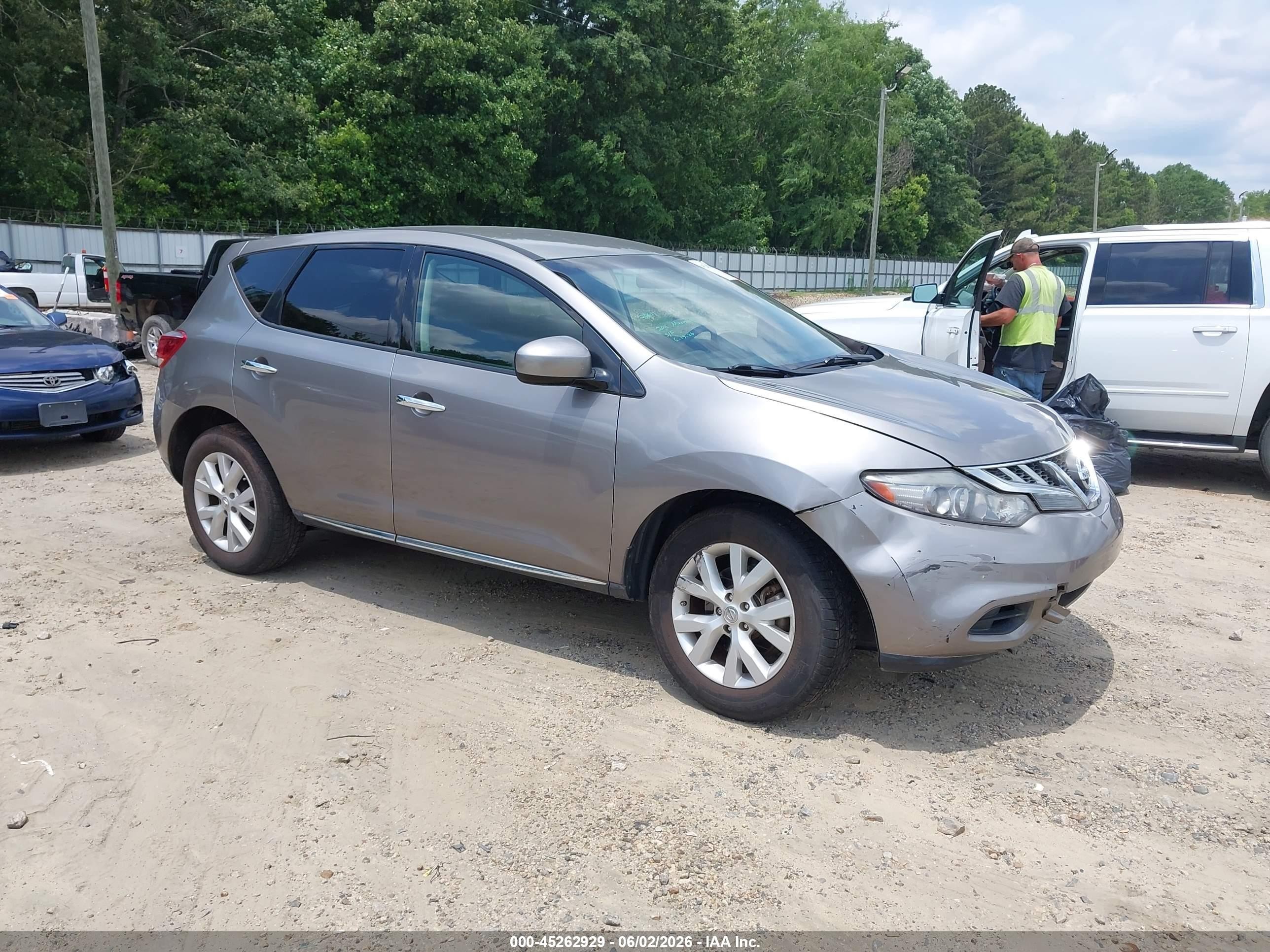2011 Nissan Murano S Gray vin: JN8AZ1MU5BW056677