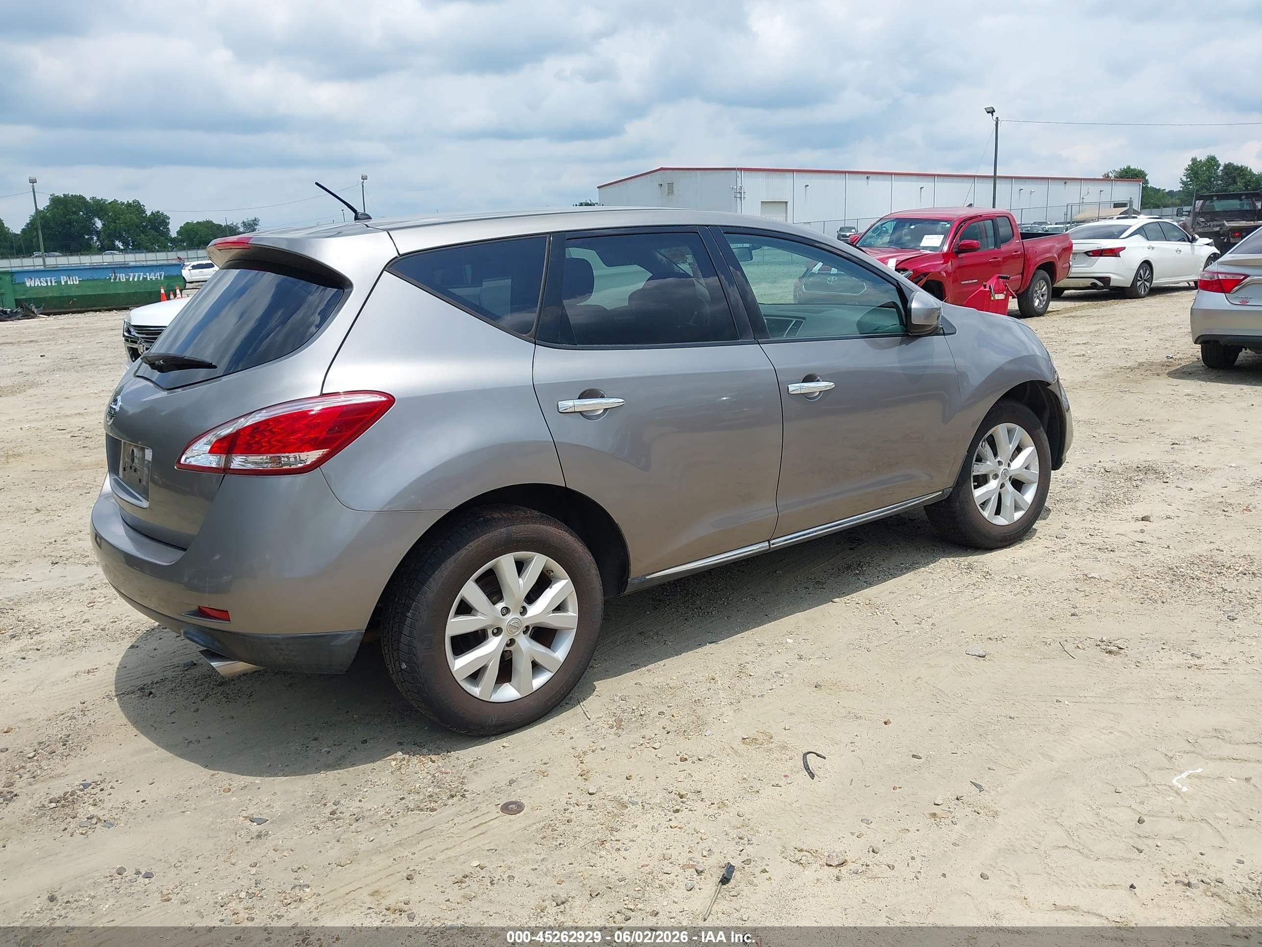 2011 Nissan Murano S Gray vin: JN8AZ1MU5BW056677