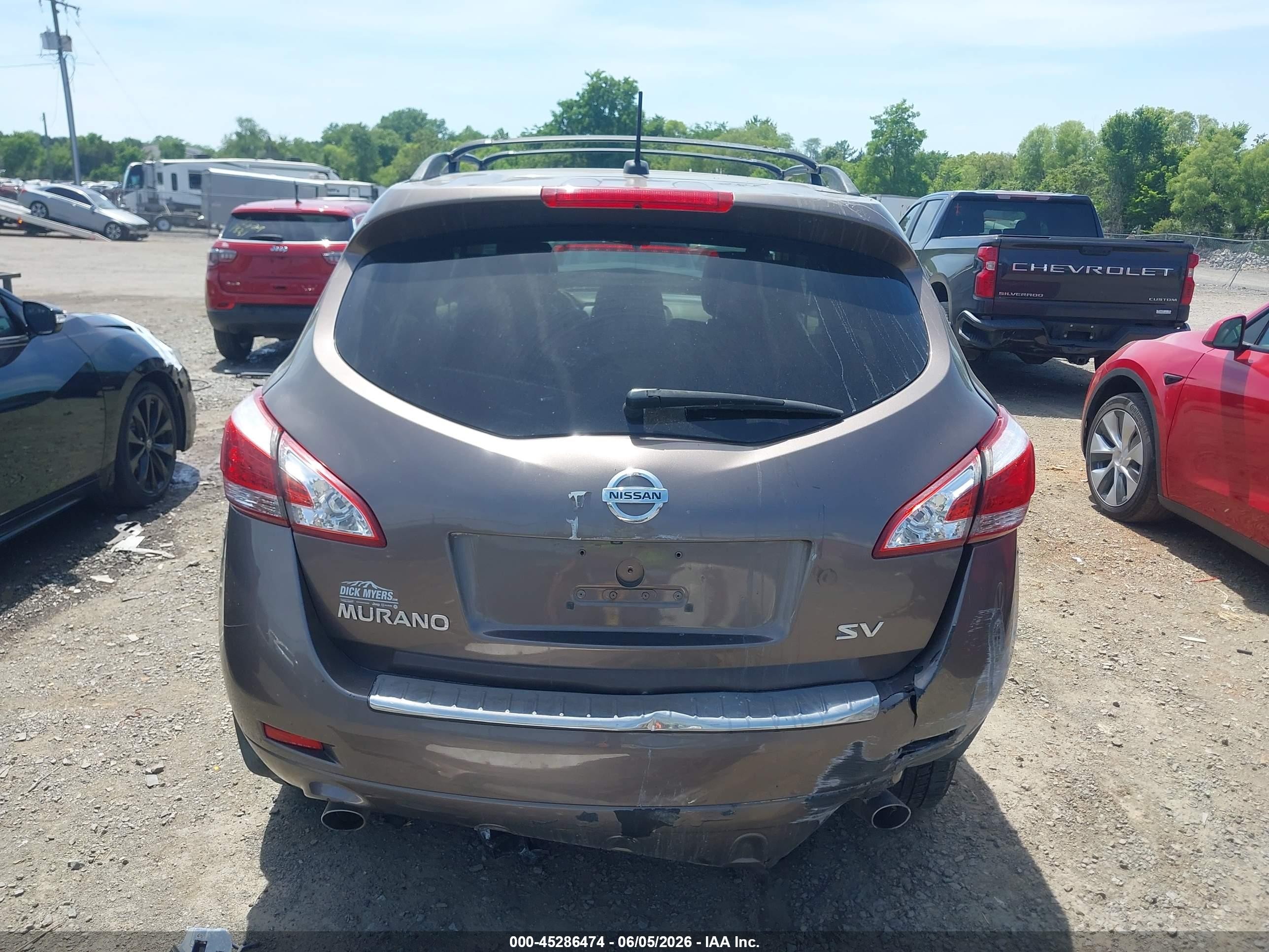 2011 Nissan Murano Sv Gray vin: JN8AZ1MU5BW064181