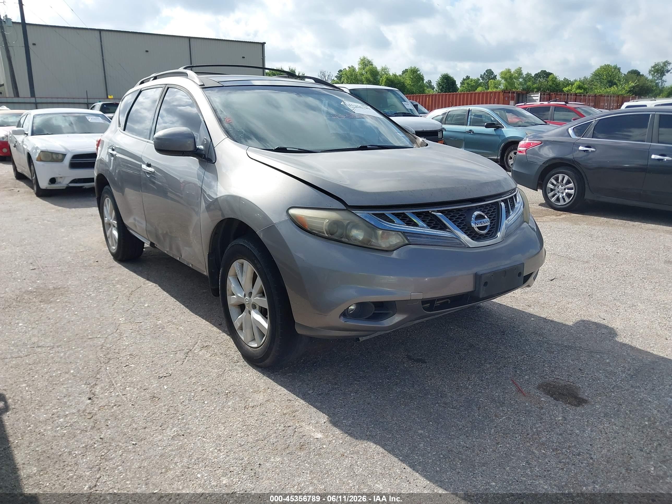 2011 Nissan Murano Sl Beige vin: JN8AZ1MU5BW069218