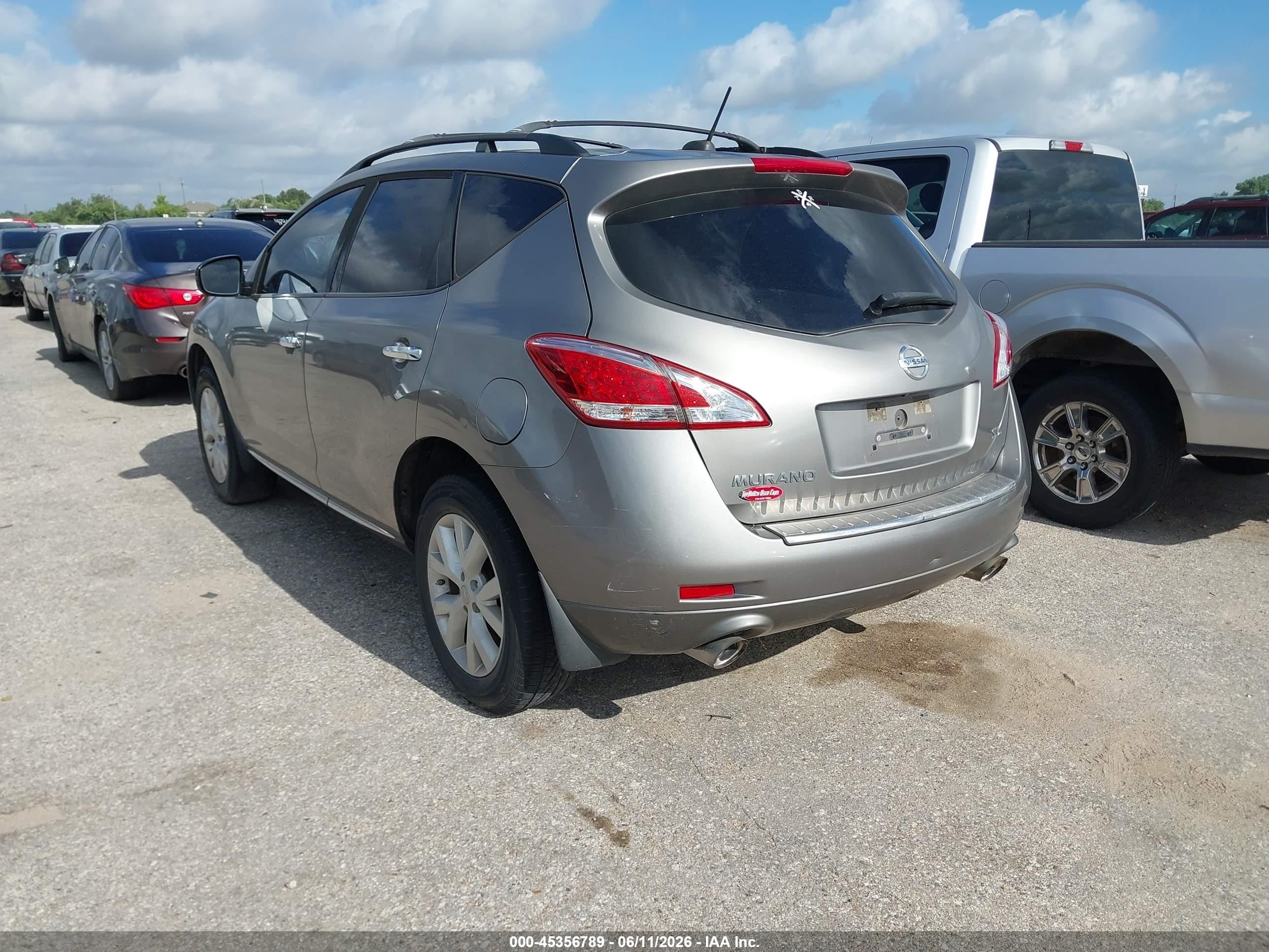 2011 Nissan Murano Sl Beige vin: JN8AZ1MU5BW069218