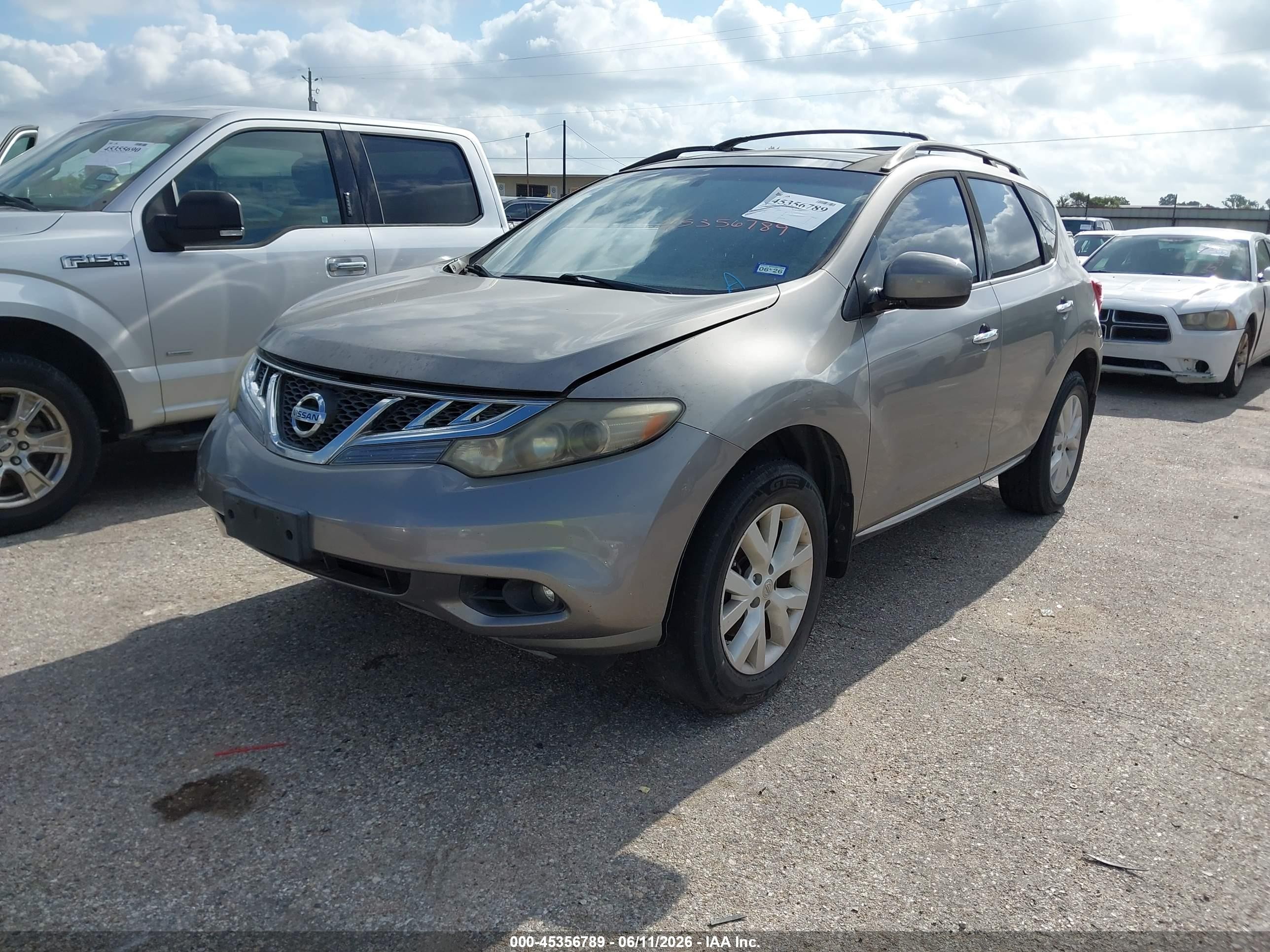 2011 Nissan Murano Sl Beige vin: JN8AZ1MU5BW069218