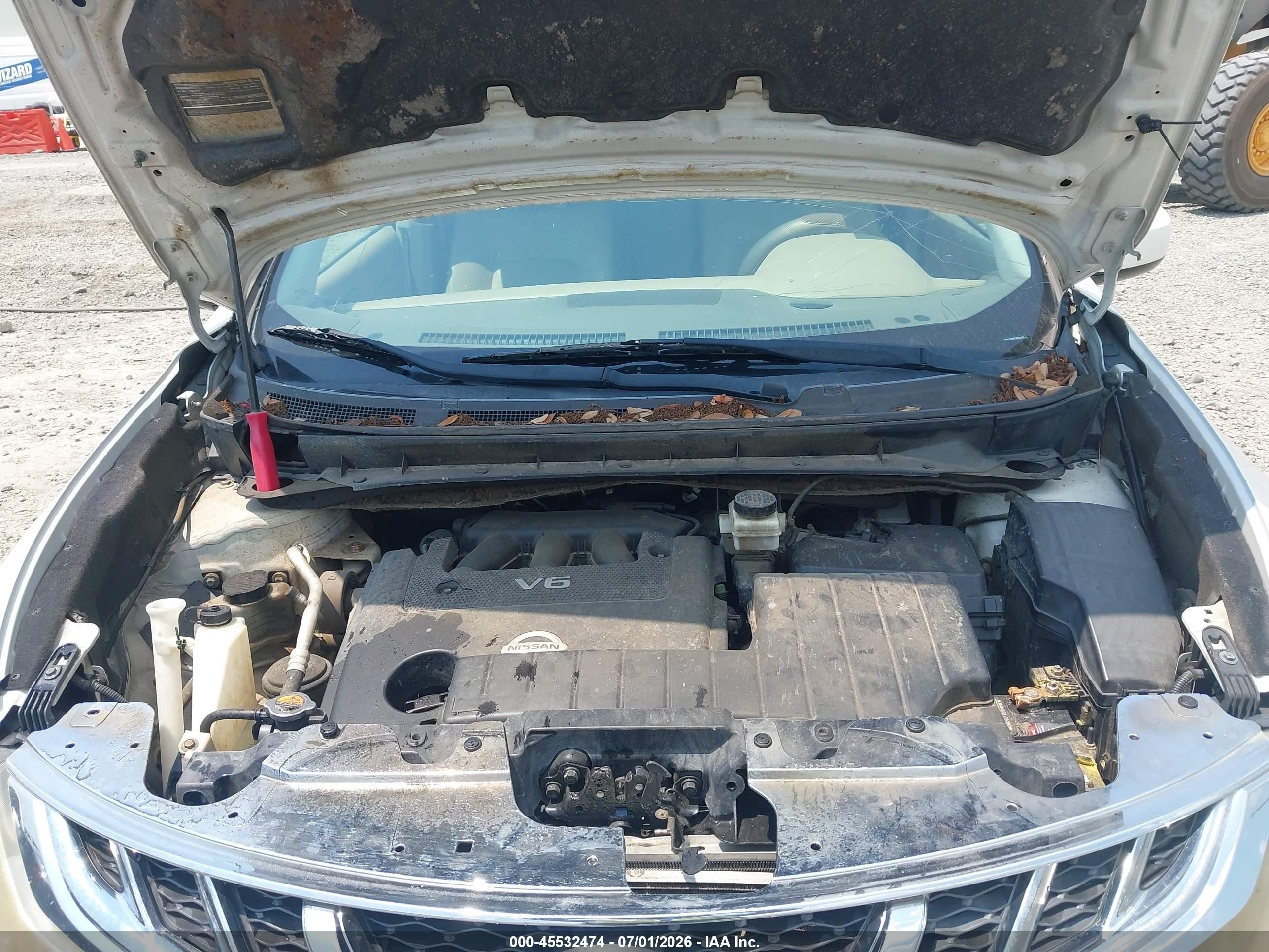 2012 Nissan Murano Sl White vin: JN8AZ1MU5CW100498