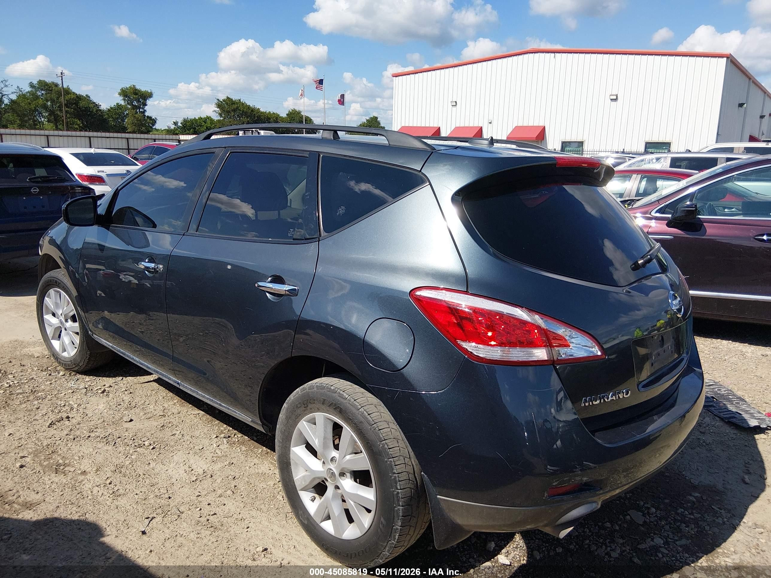 2012 Nissan Murano Sv Black vin: JN8AZ1MU5CW105233