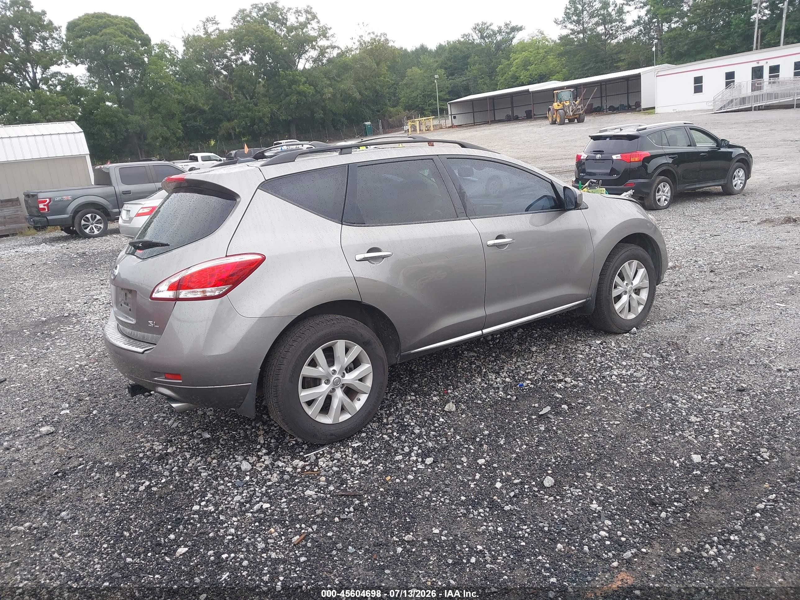 2012 Nissan Murano Sl Gray vin: JN8AZ1MU5CW106690