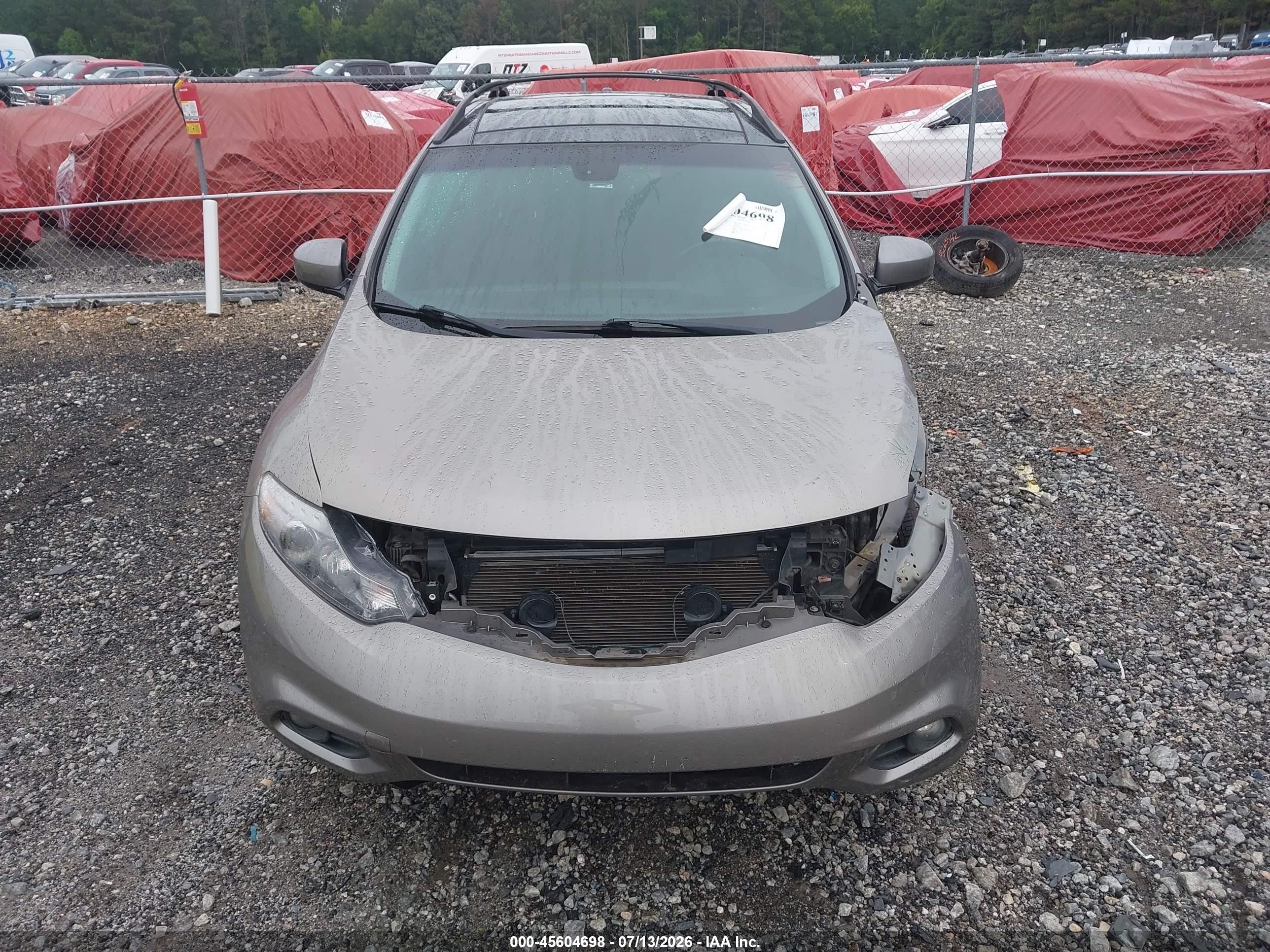 2012 Nissan Murano Sl Gray vin: JN8AZ1MU5CW106690