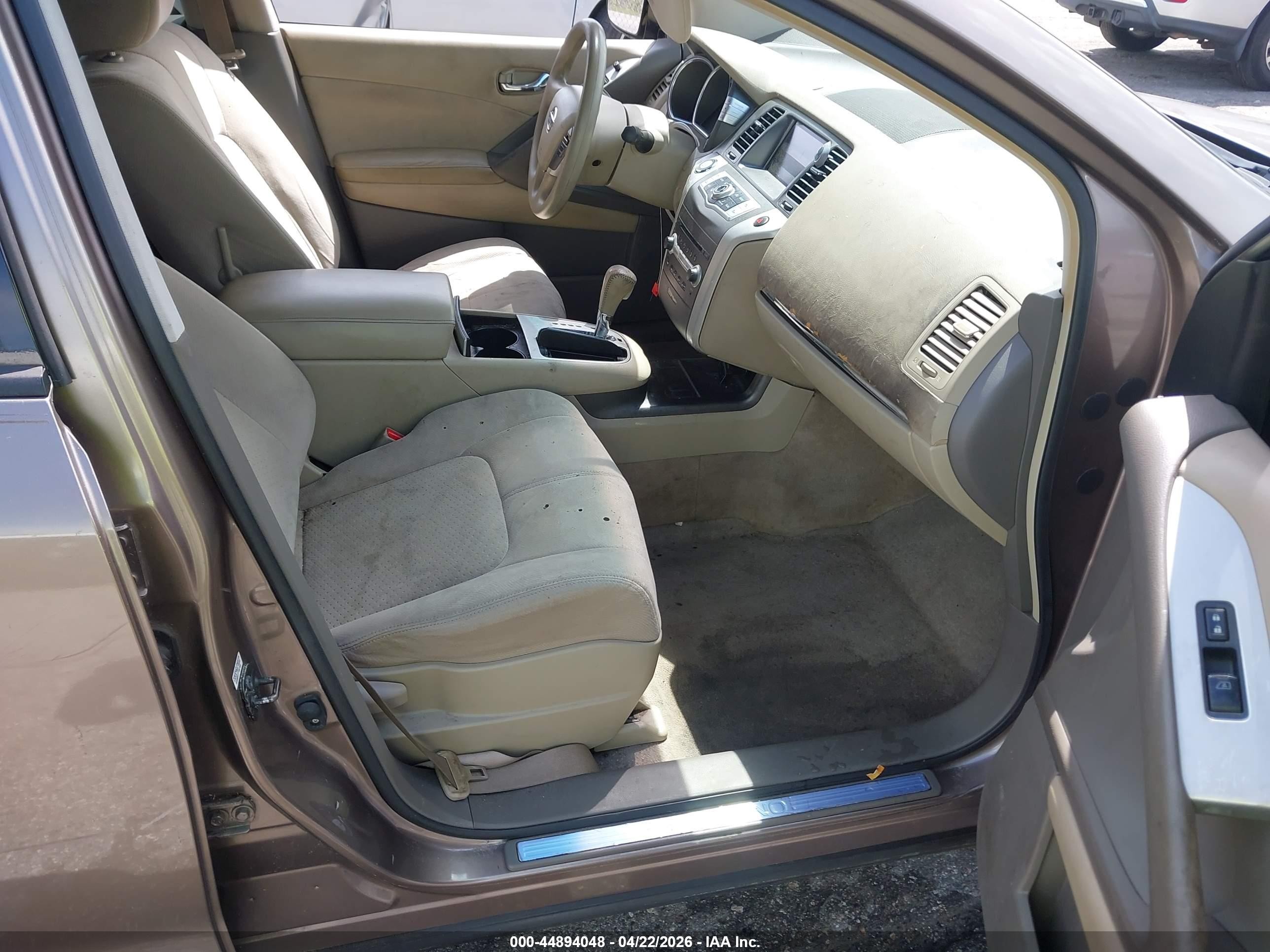 2012 Nissan Murano S Brown vin: JN8AZ1MU5CW106933