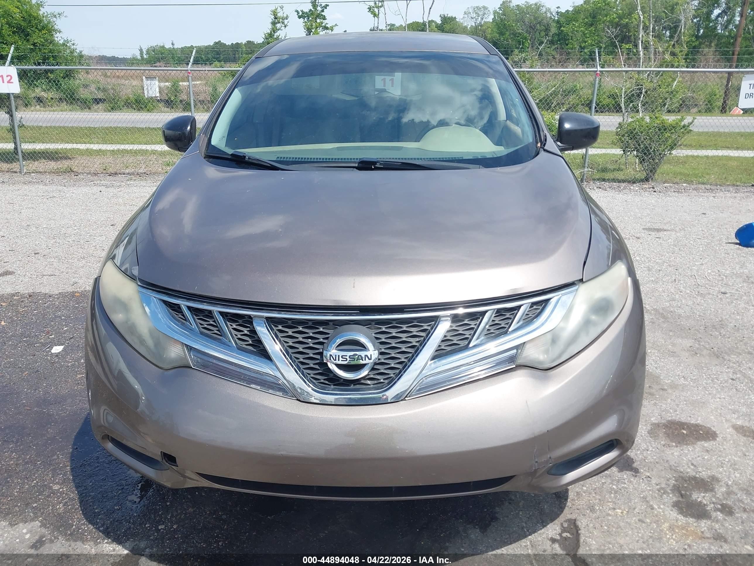 2012 Nissan Murano S Brown vin: JN8AZ1MU5CW106933