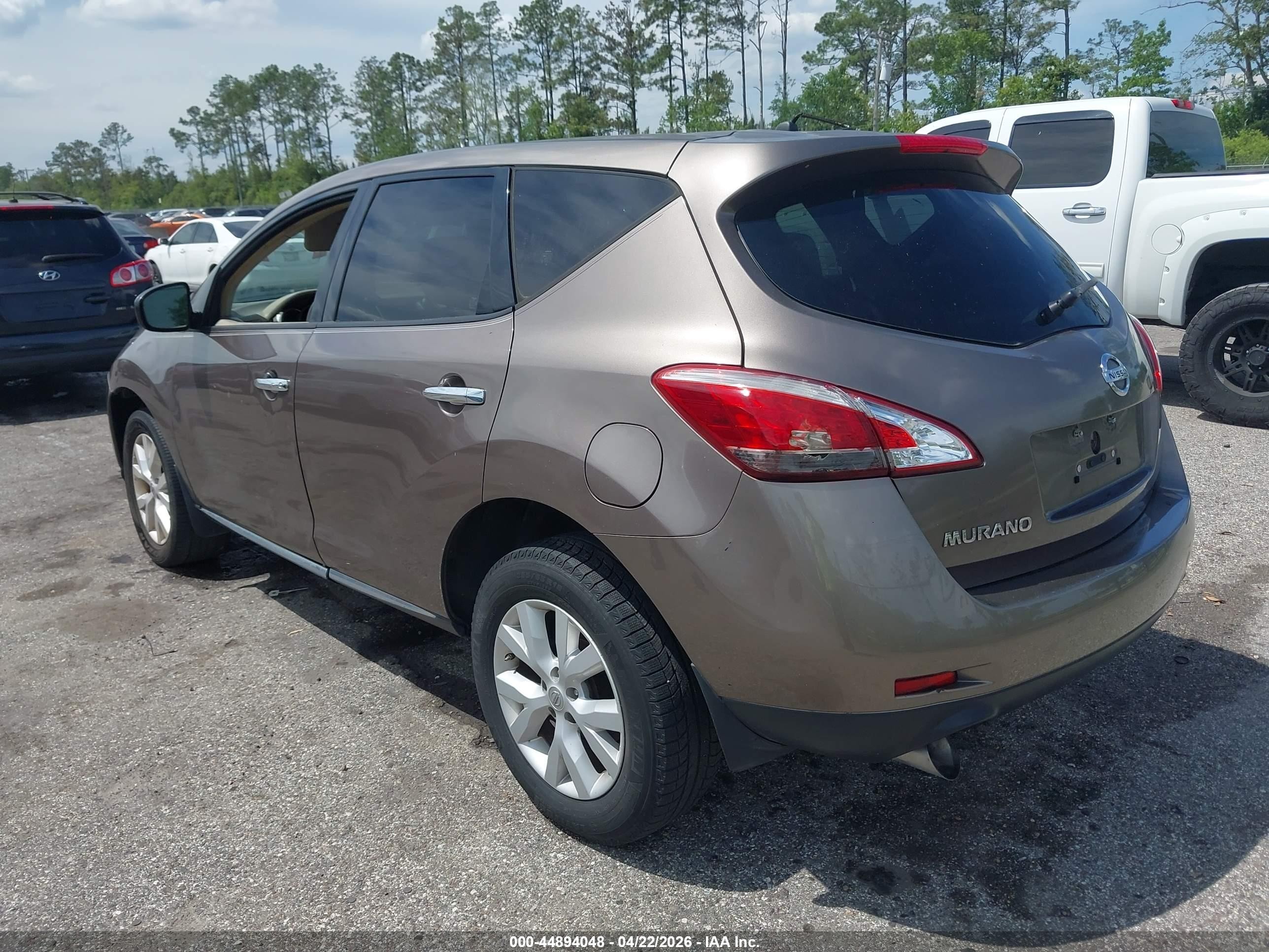 2012 Nissan Murano S Brown vin: JN8AZ1MU5CW106933