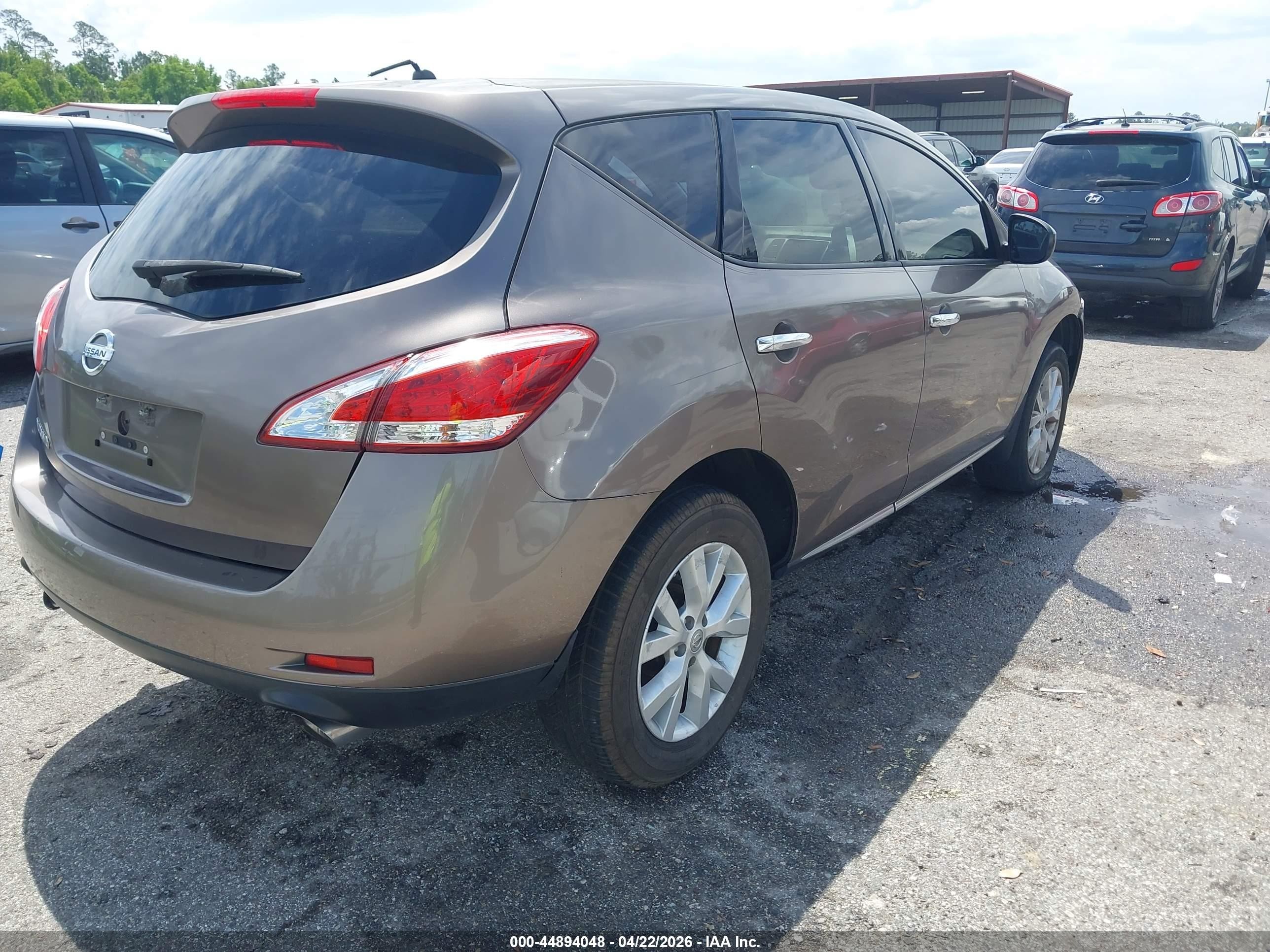 2012 Nissan Murano S Brown vin: JN8AZ1MU5CW106933