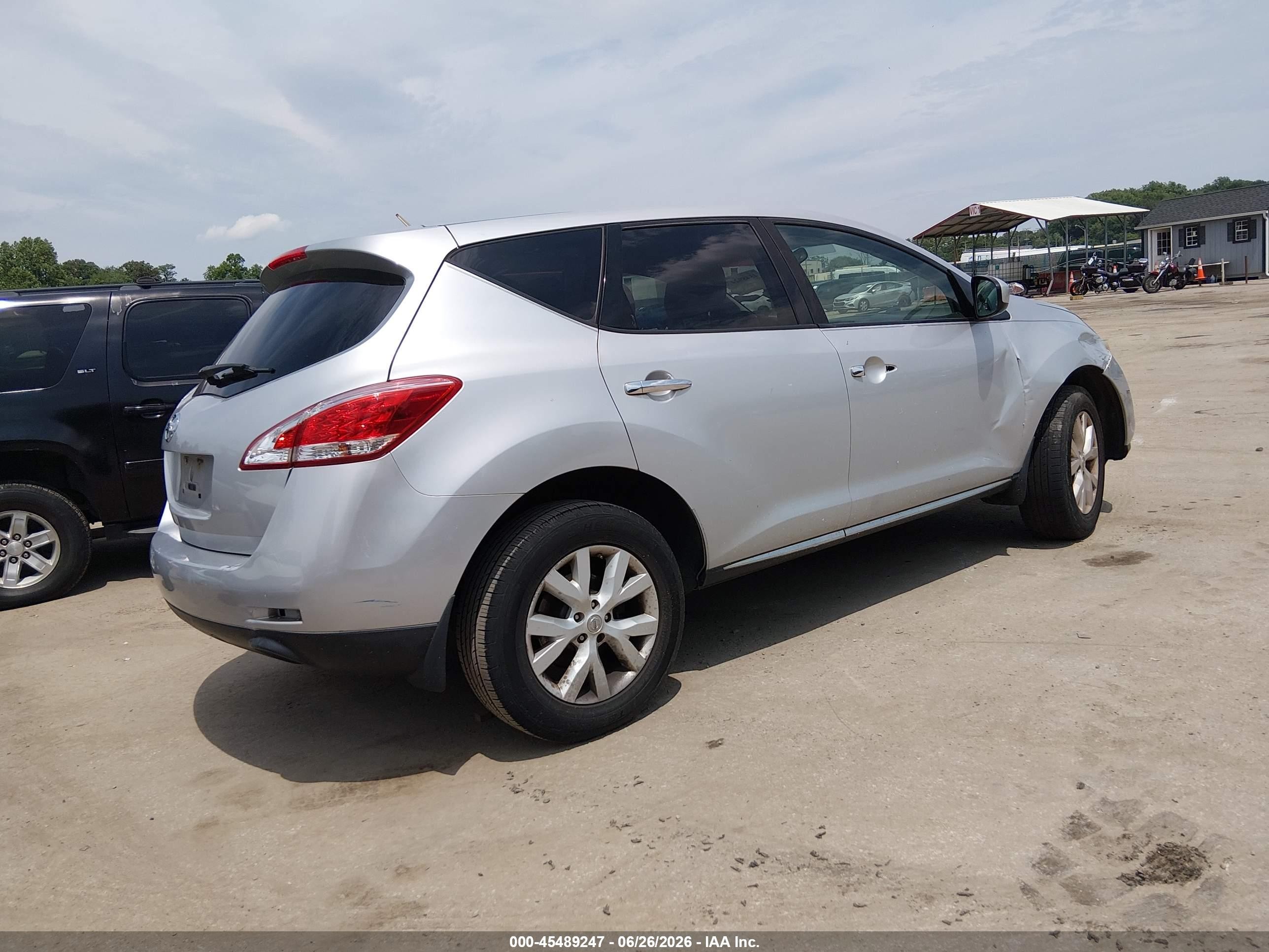 2012 Nissan Murano S Silver vin: JN8AZ1MU5CW107998