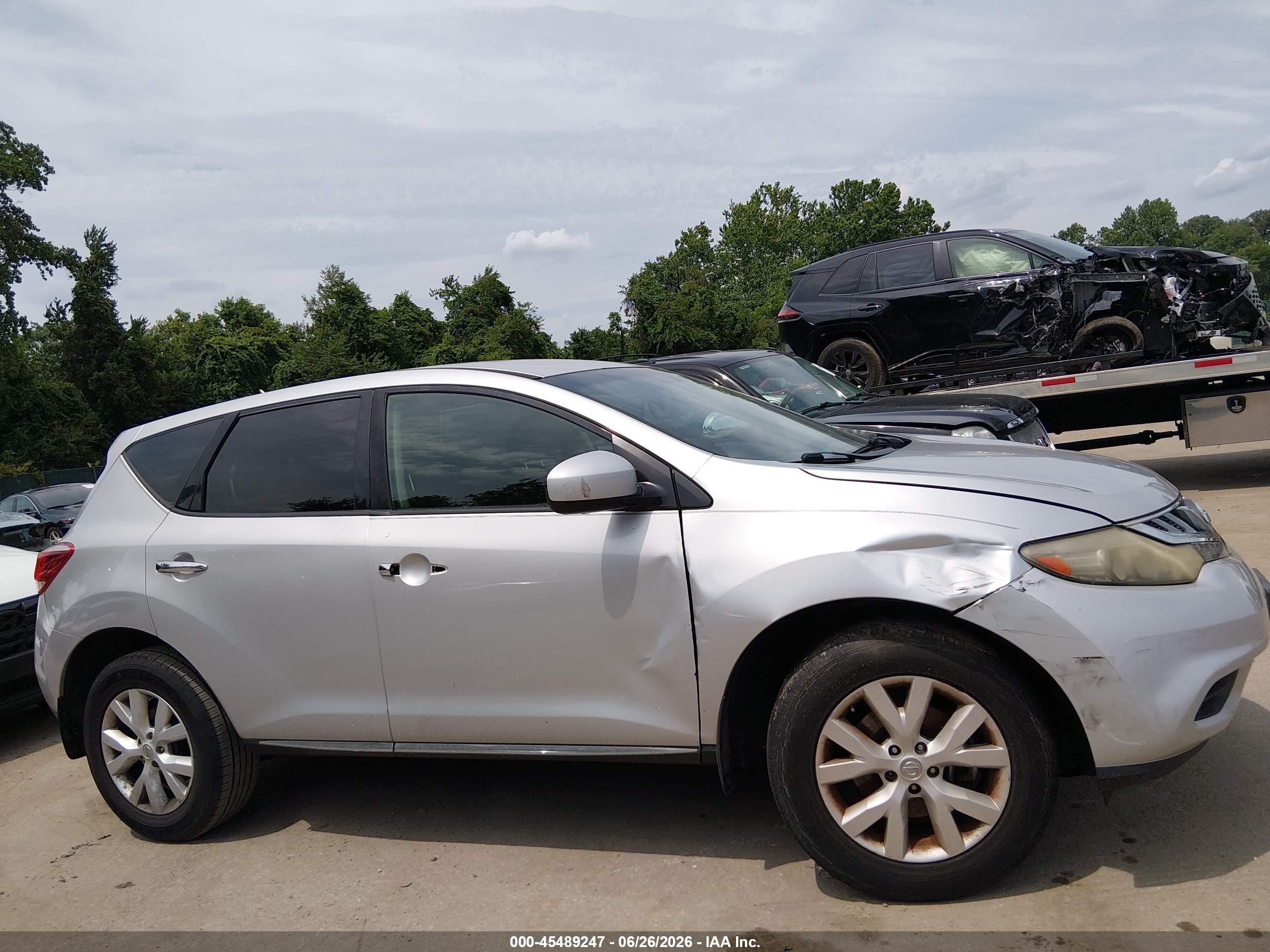 2012 Nissan Murano S Silver vin: JN8AZ1MU5CW107998