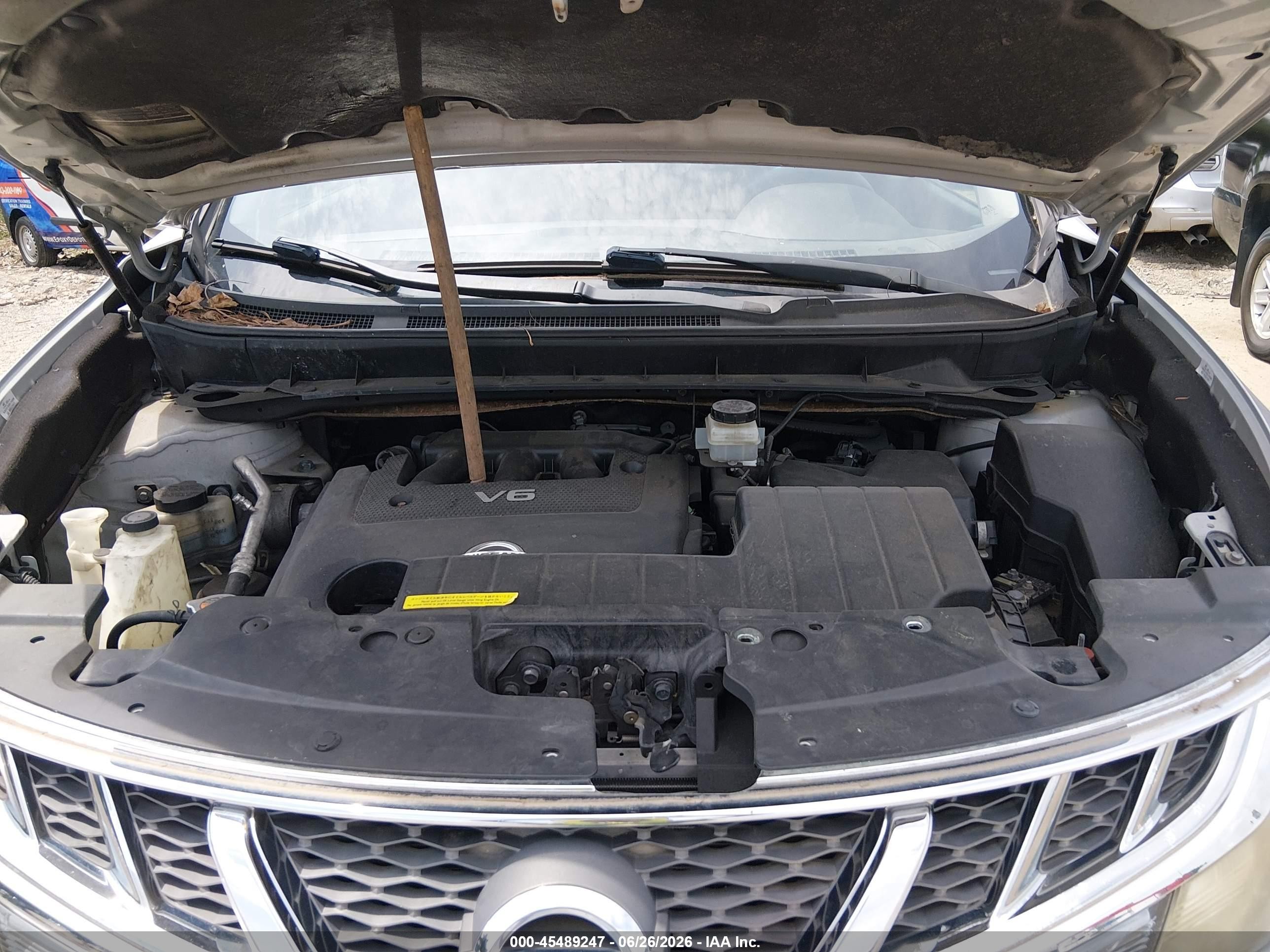 2012 Nissan Murano S Silver vin: JN8AZ1MU5CW107998