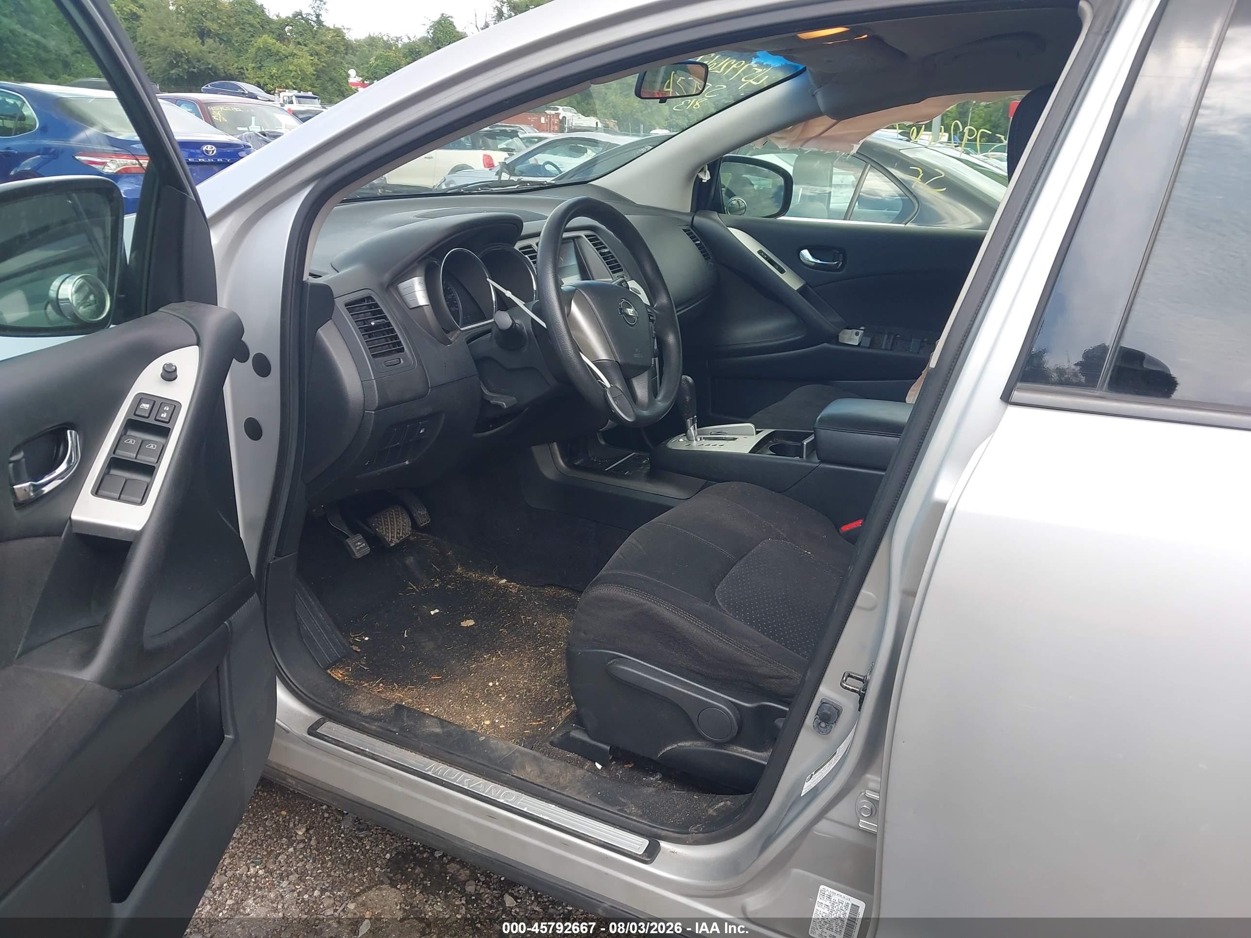 2012 Nissan Murano S Silver vin: JN8AZ1MU5CW108147