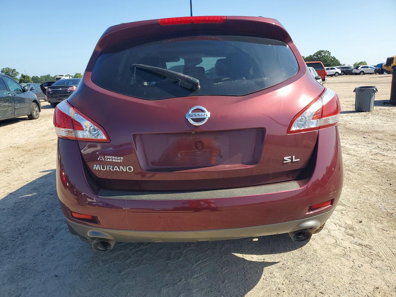 2012 Nissan Morano Maroon vin: JN8AZ1MU5CW112926
