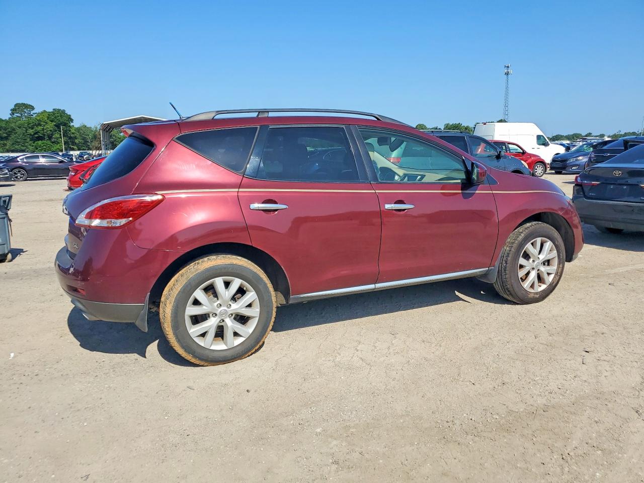 2012 Nissan Morano Maroon vin: JN8AZ1MU5CW112926